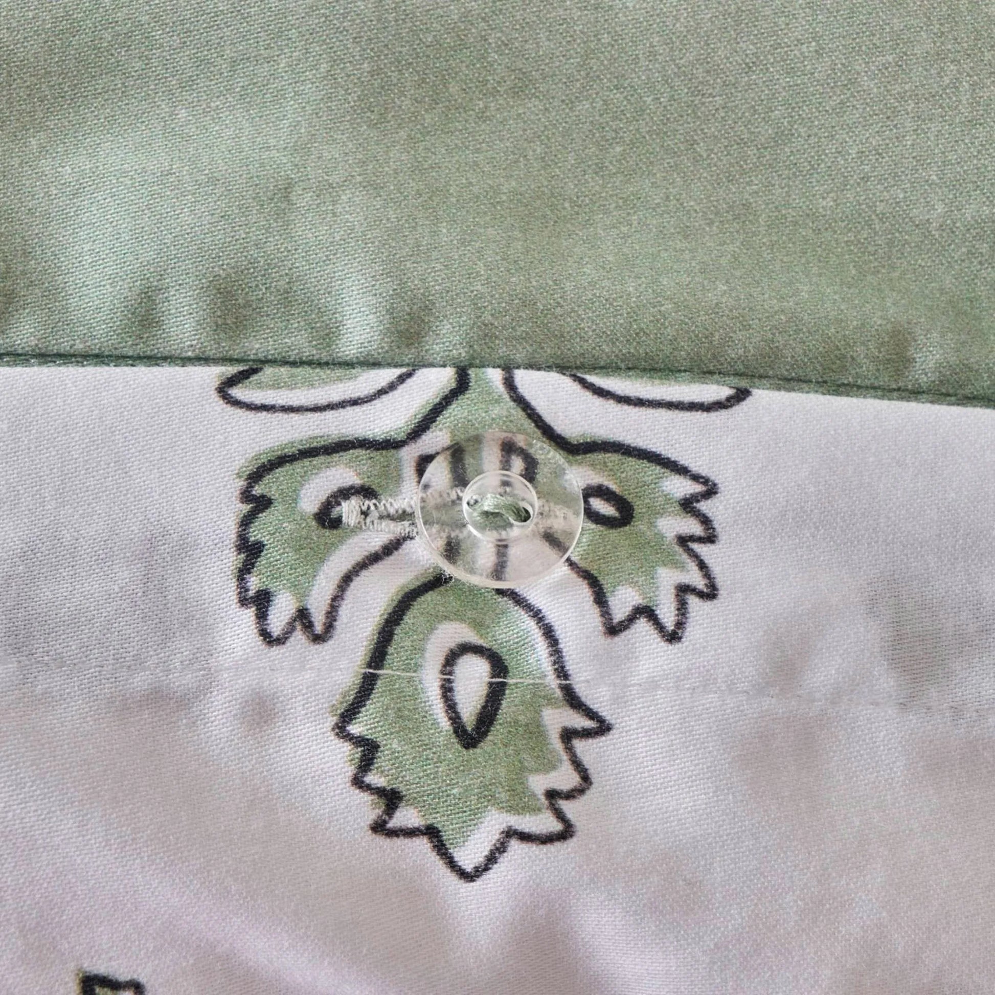 Indian Cotton Sateen Duvet Set design detail