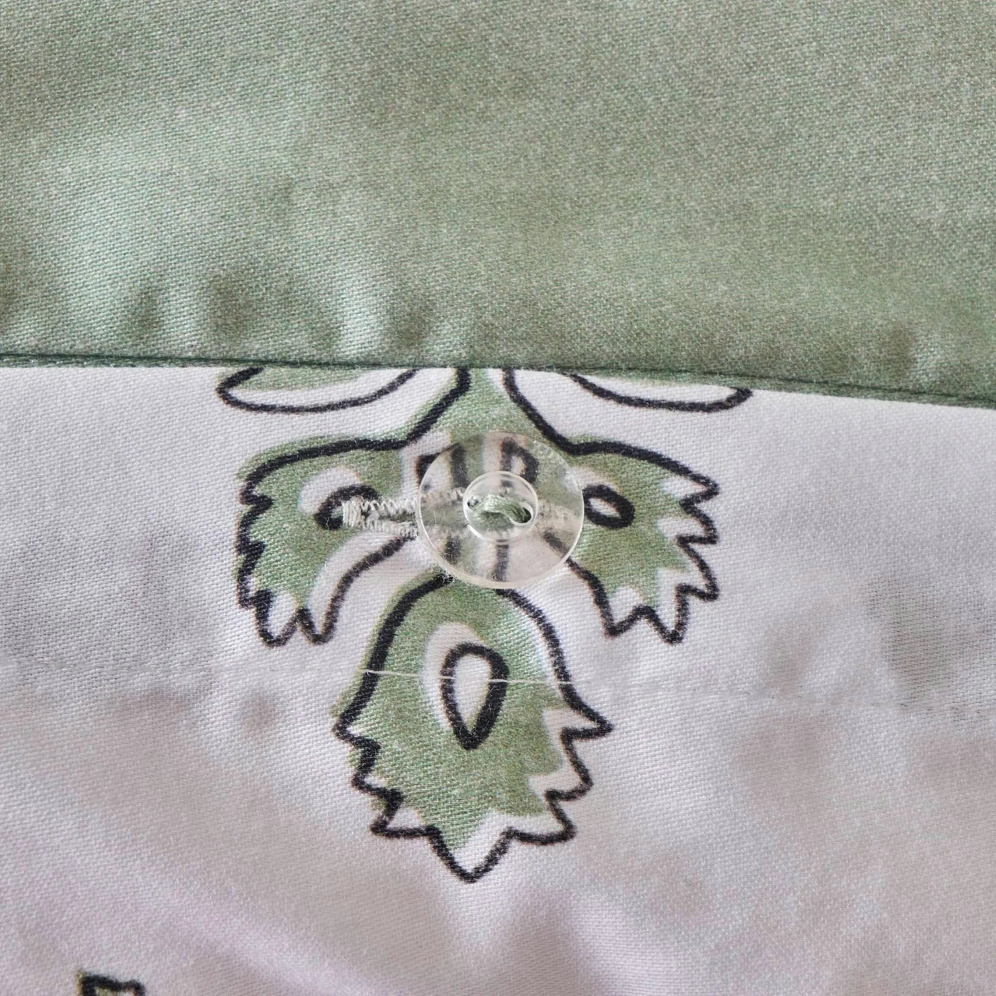 Indian Cotton Sateen Duvet Set design detail