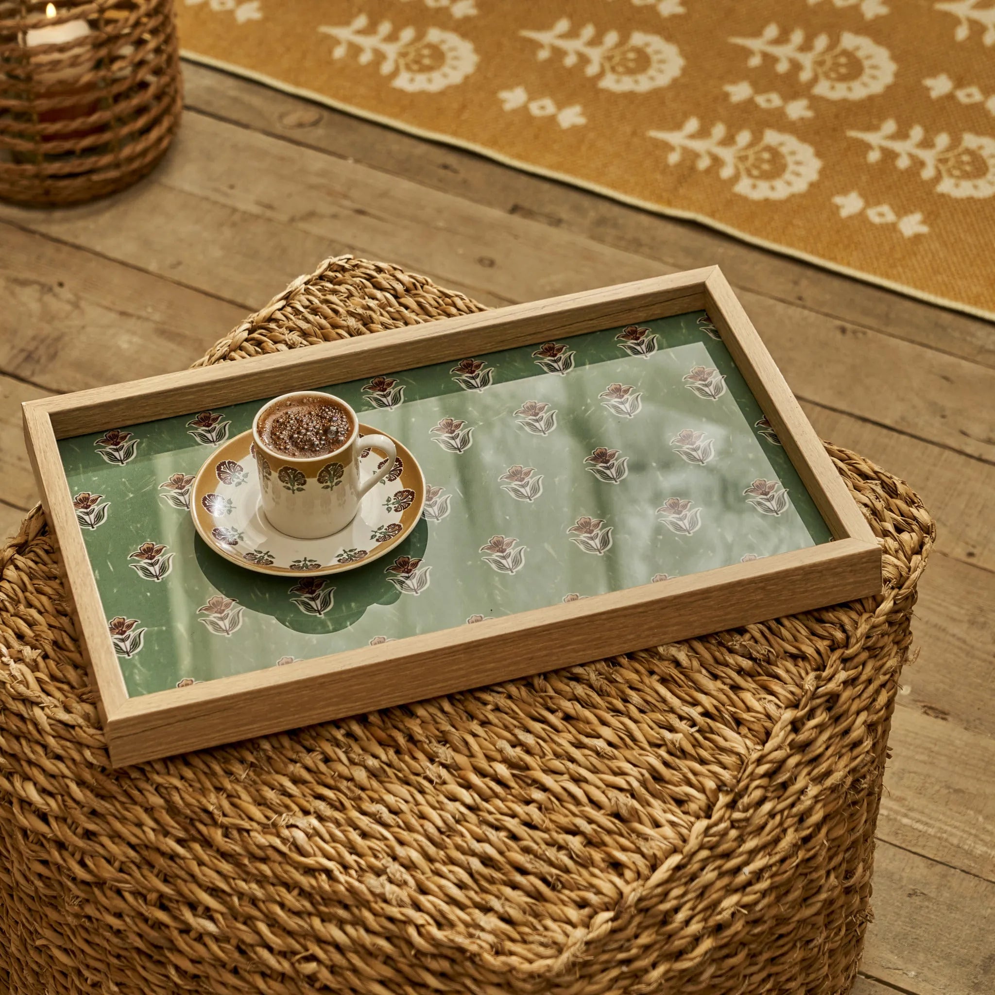 Indian Decorative Tray design detail