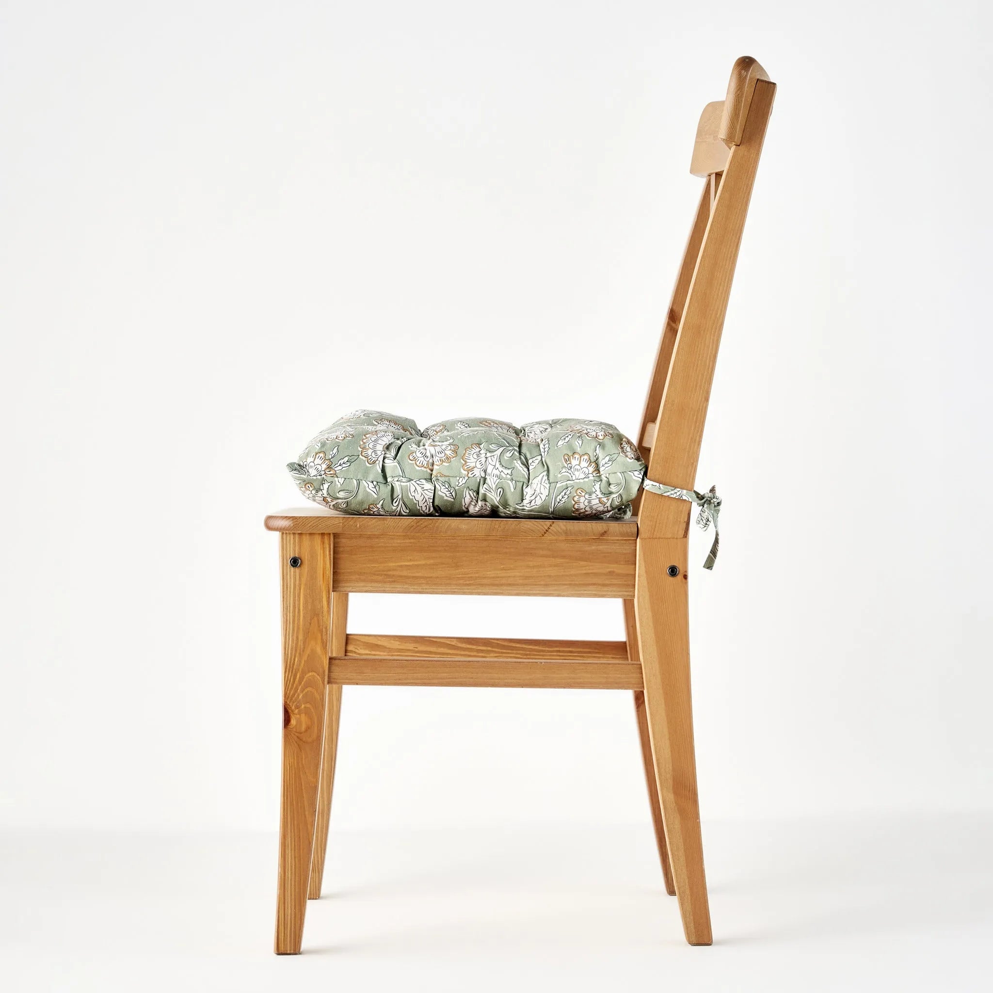 Indian Green Chair Cushion detail view