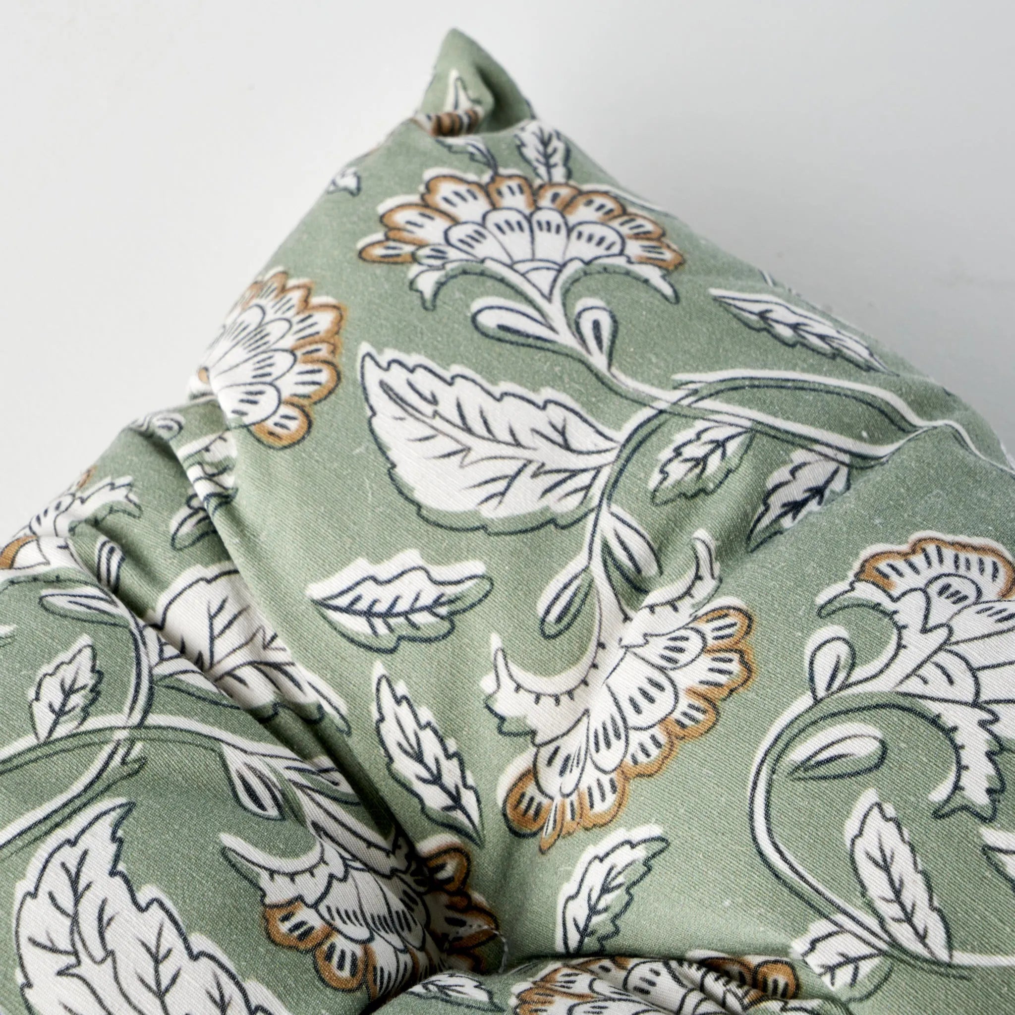 Indian Green Chair Cushion texture detail