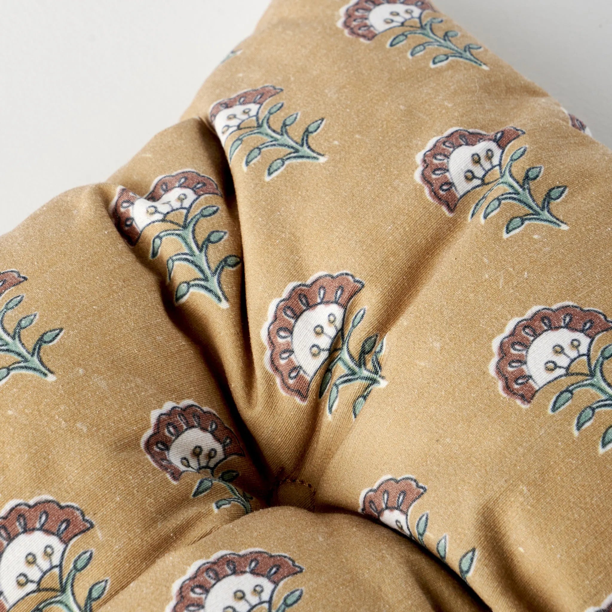 Indian Mustard Chair Cushion texture detail