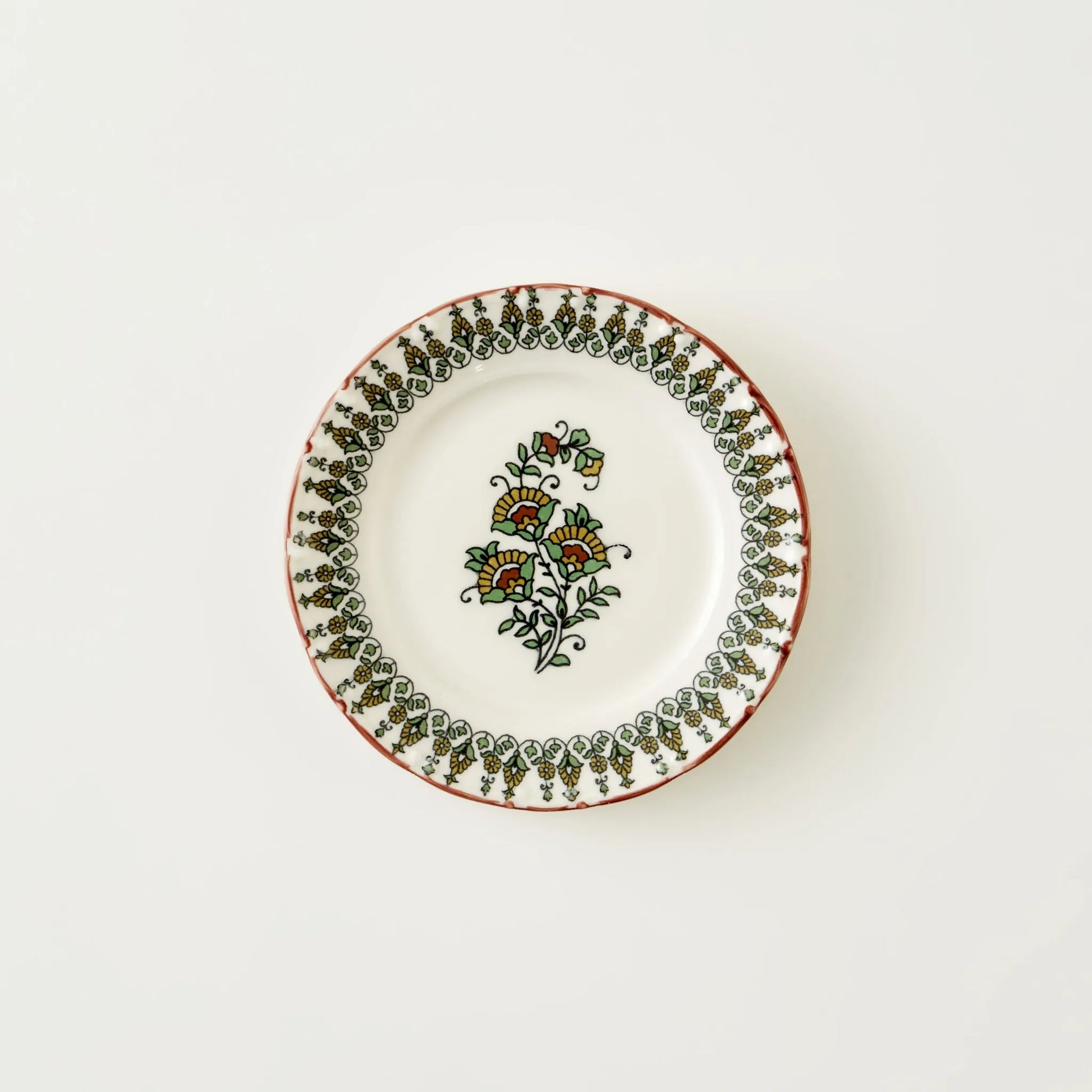 Indian Porcelain Dessert Plate