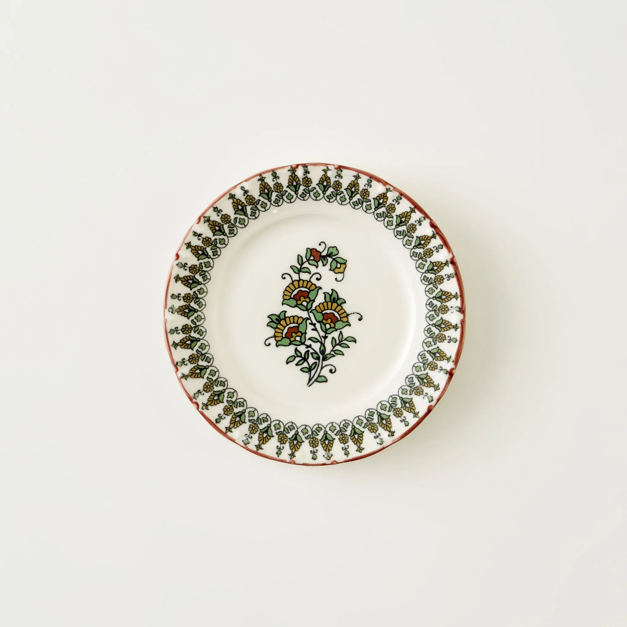 Indian Porcelain Dessert Plate