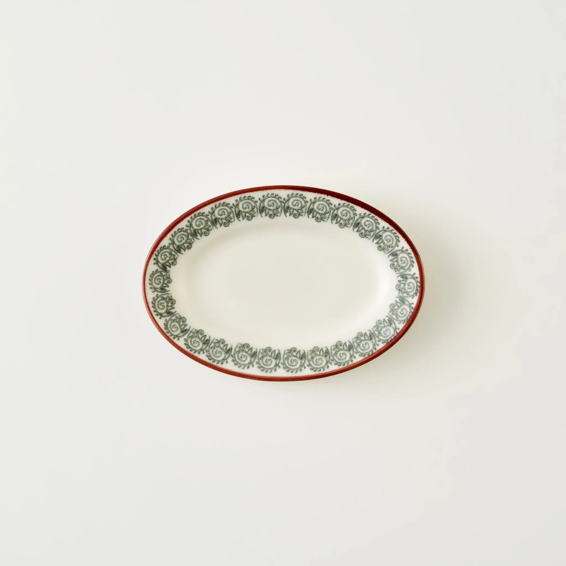 Indian Porcelain Oval Serving Platter