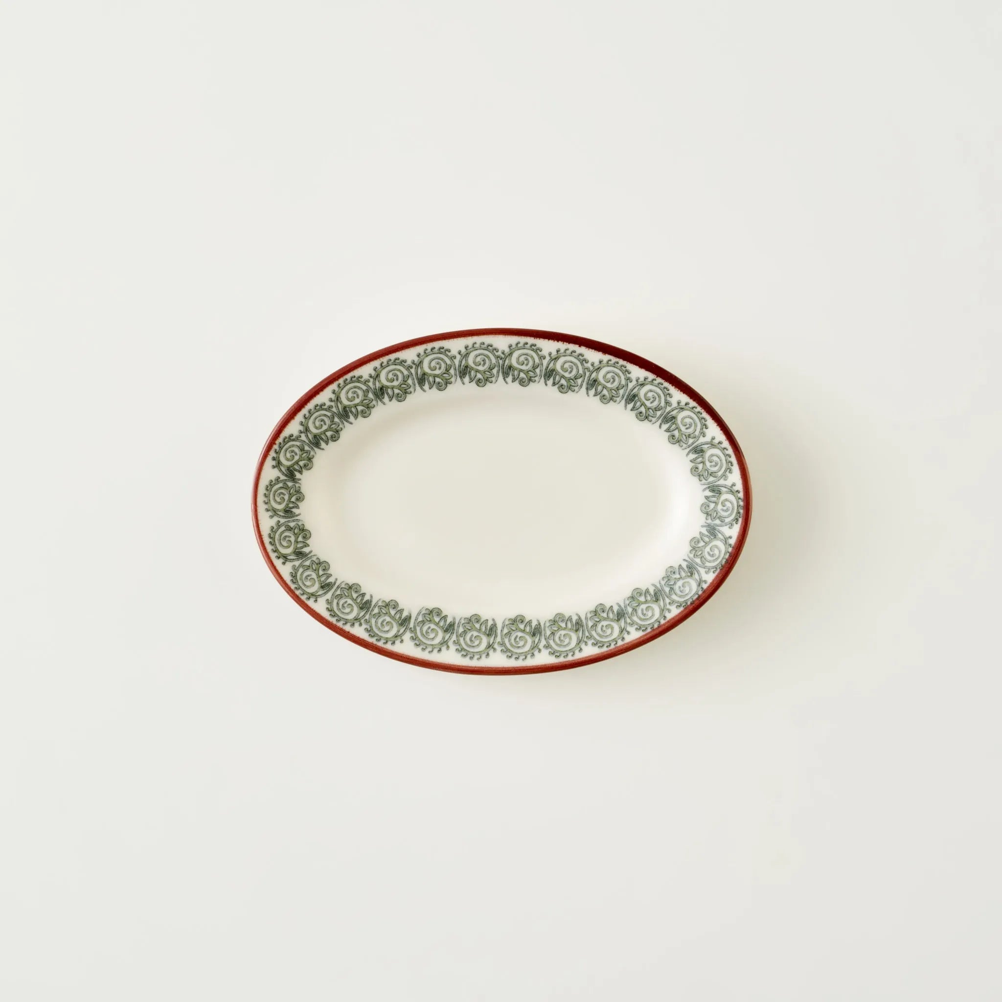 Indian Porcelain Oval Serving Platter
