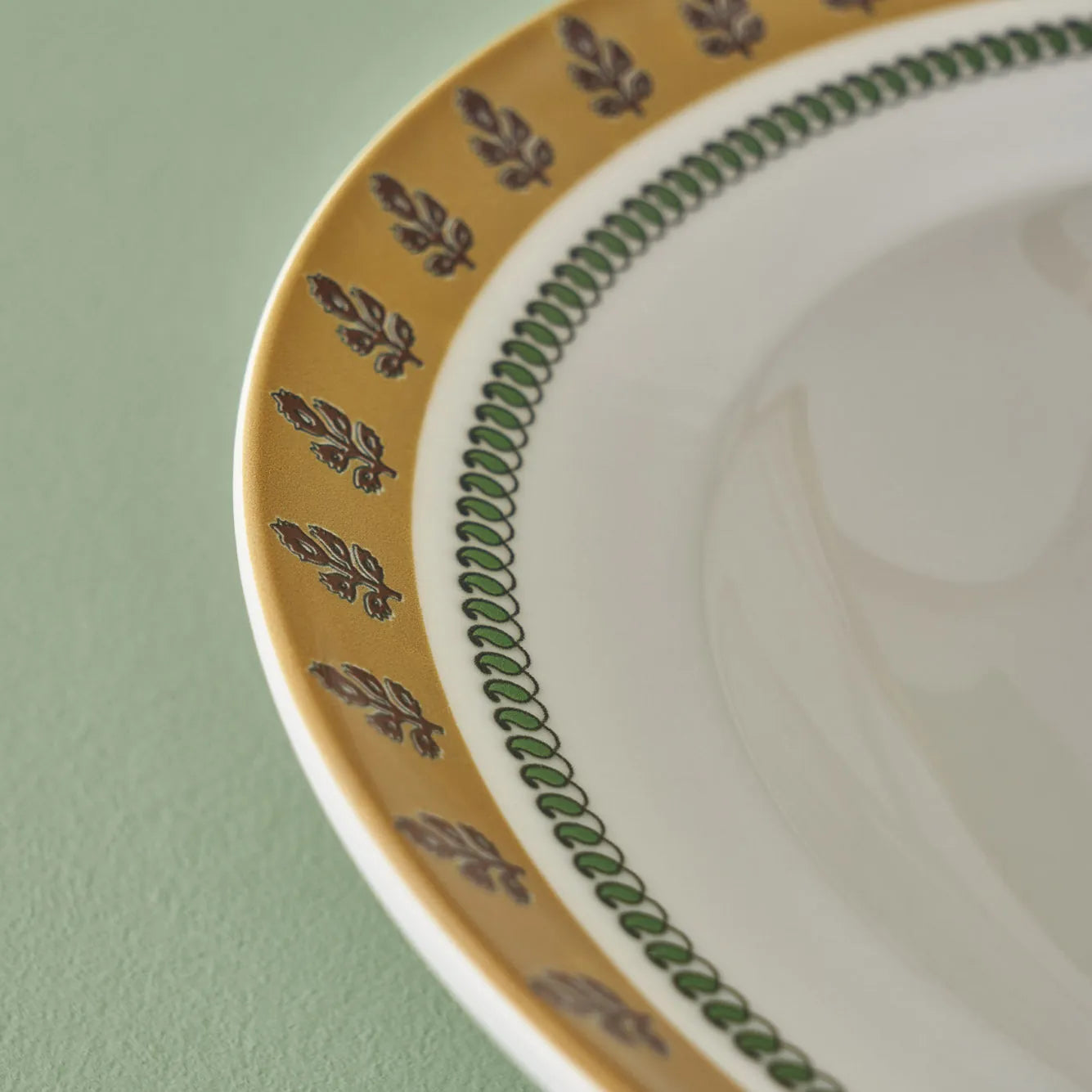 Indian Porcelain Pasta Bowl design detail