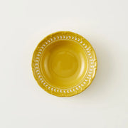 Indian Porcelain Salad Plate - Mustard