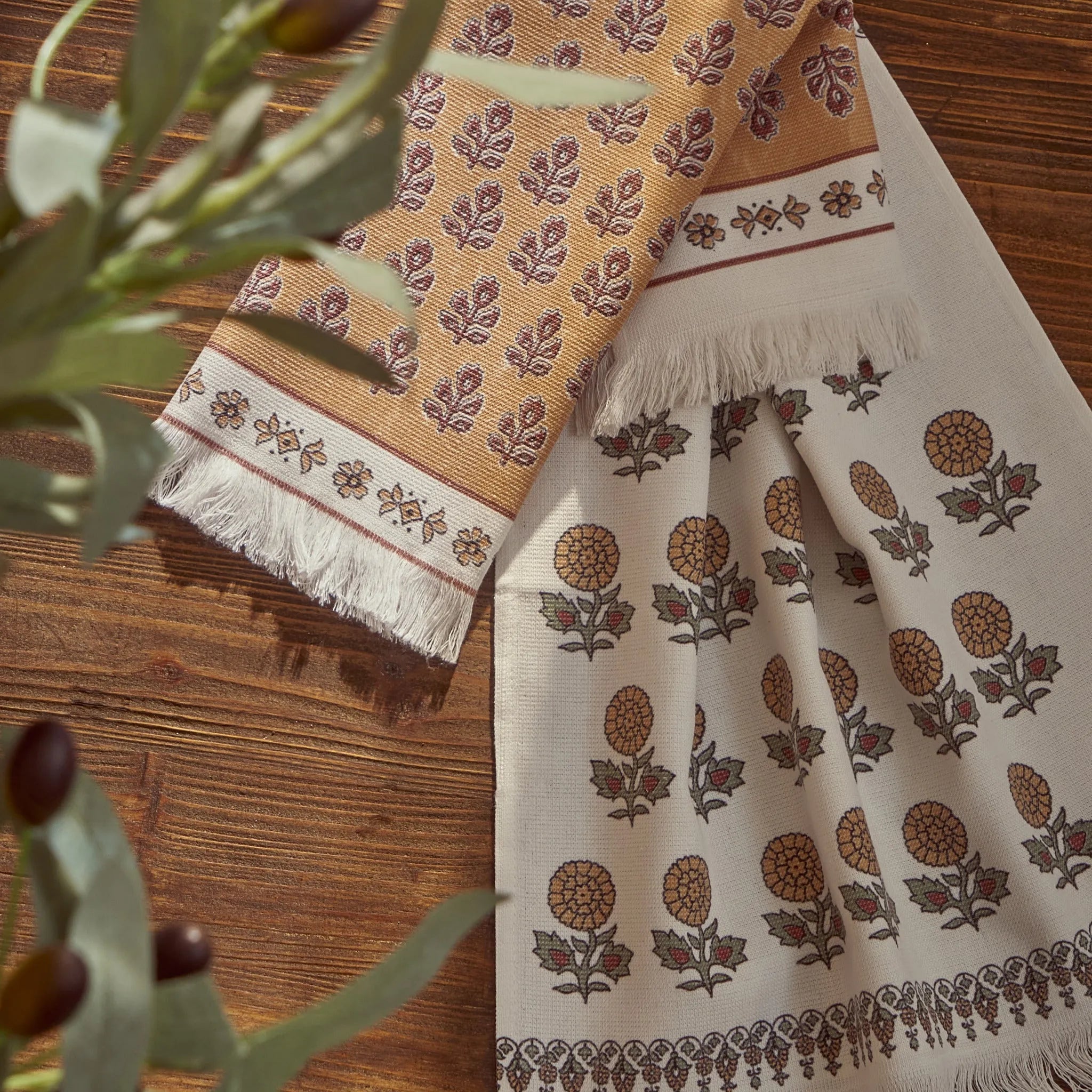 Indian Printed Kitchen Towel (Set of 2) design detail