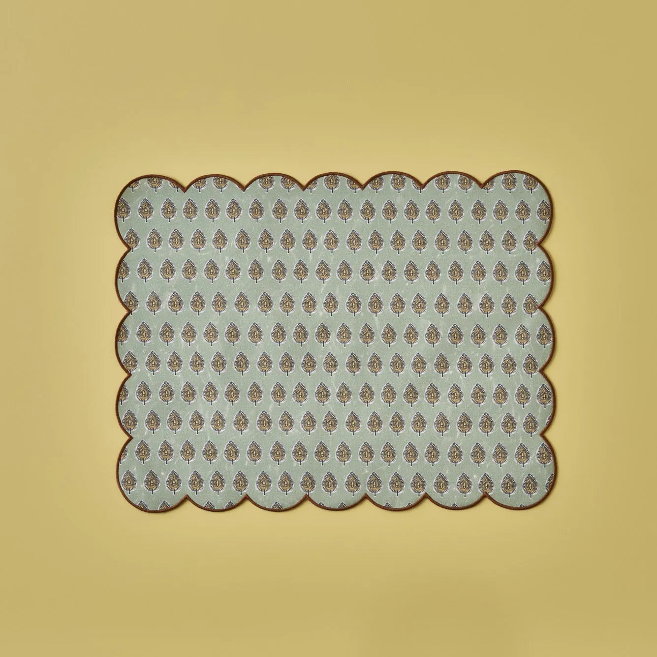 Indian Scalloped Cotton Placemat