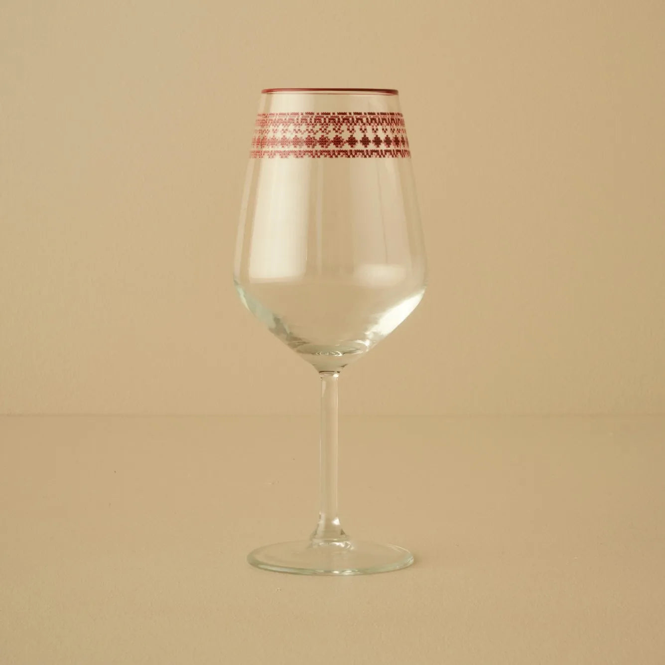 Jolly Festive Wine Glass