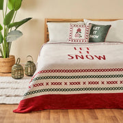 Jolly 'Let It Snow' Large Fleece Blanket