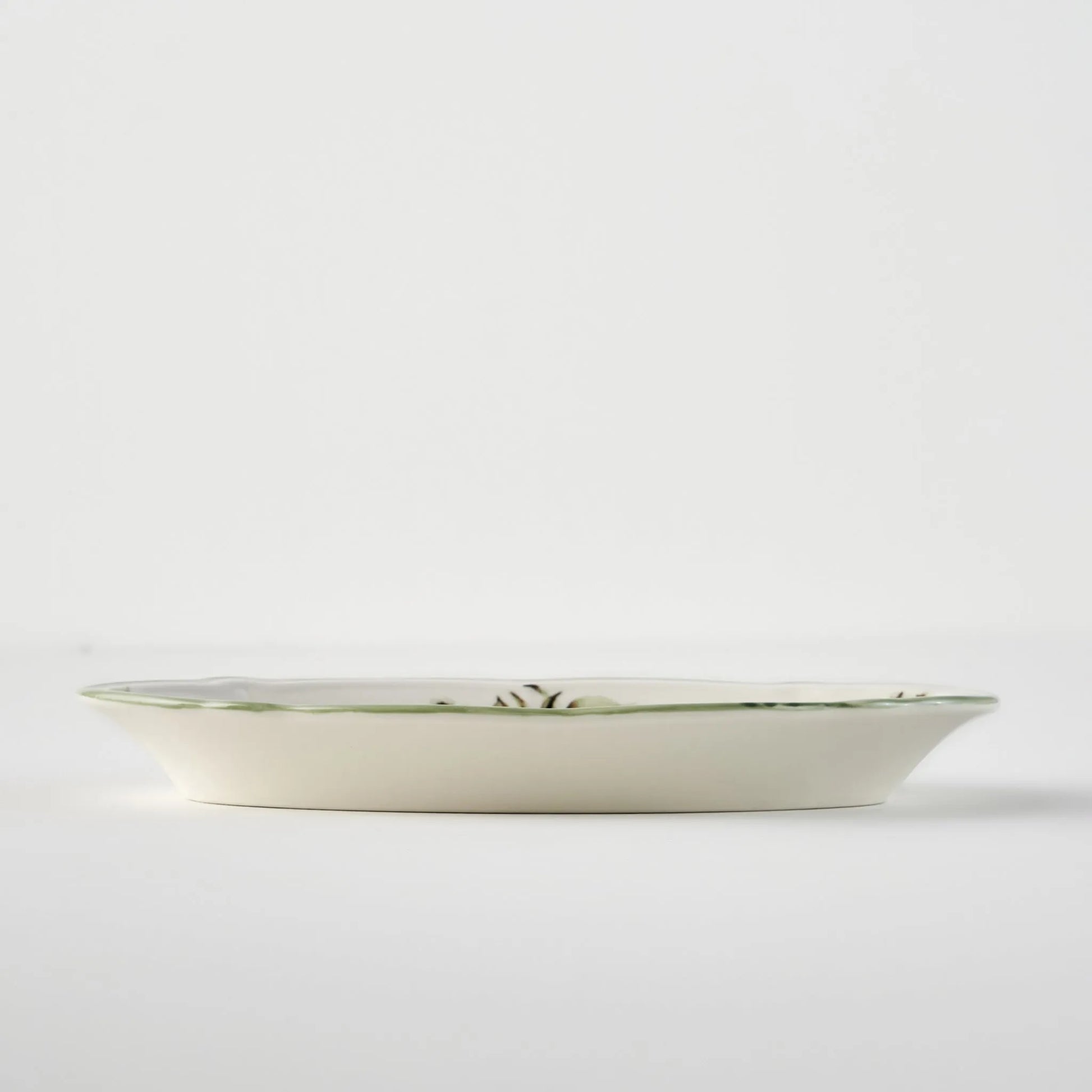 Julia Stoneware Oval Serving Platter texture detail