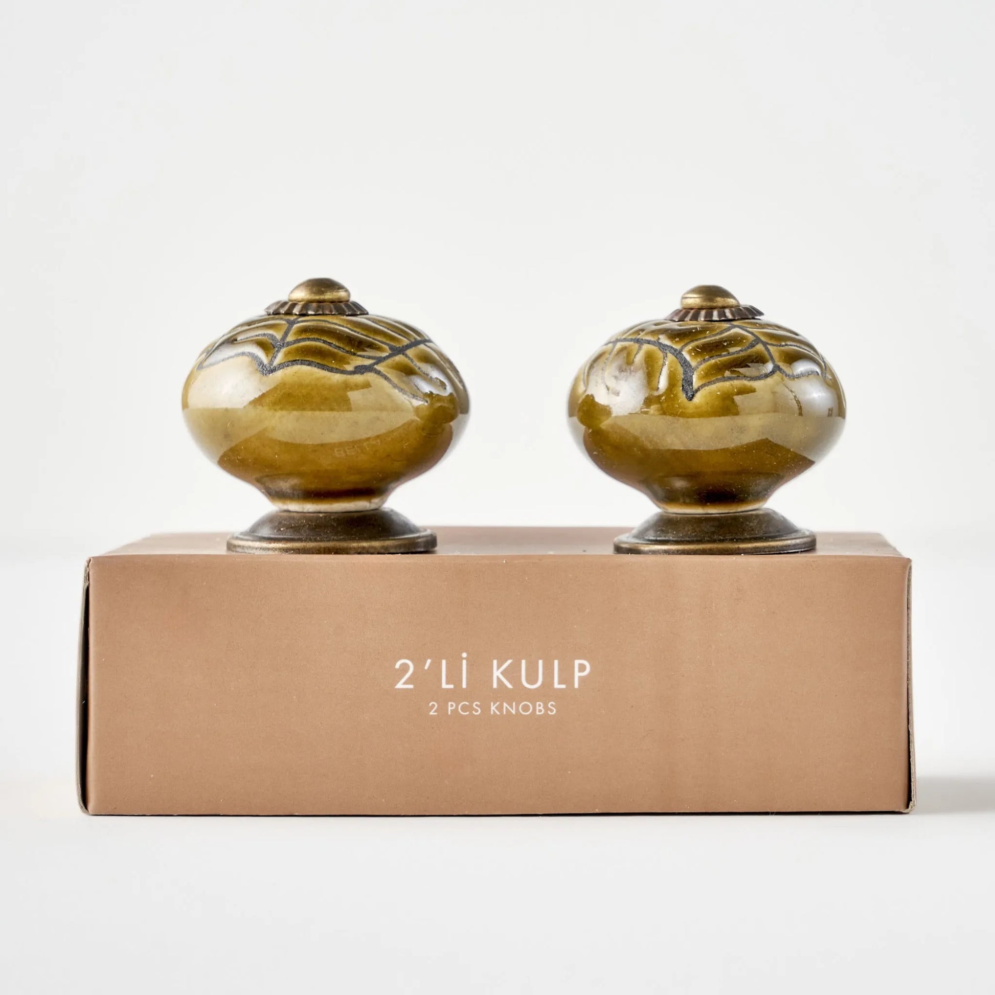 Lara Ceramic Cabinet Knobs (Set of 2) side view