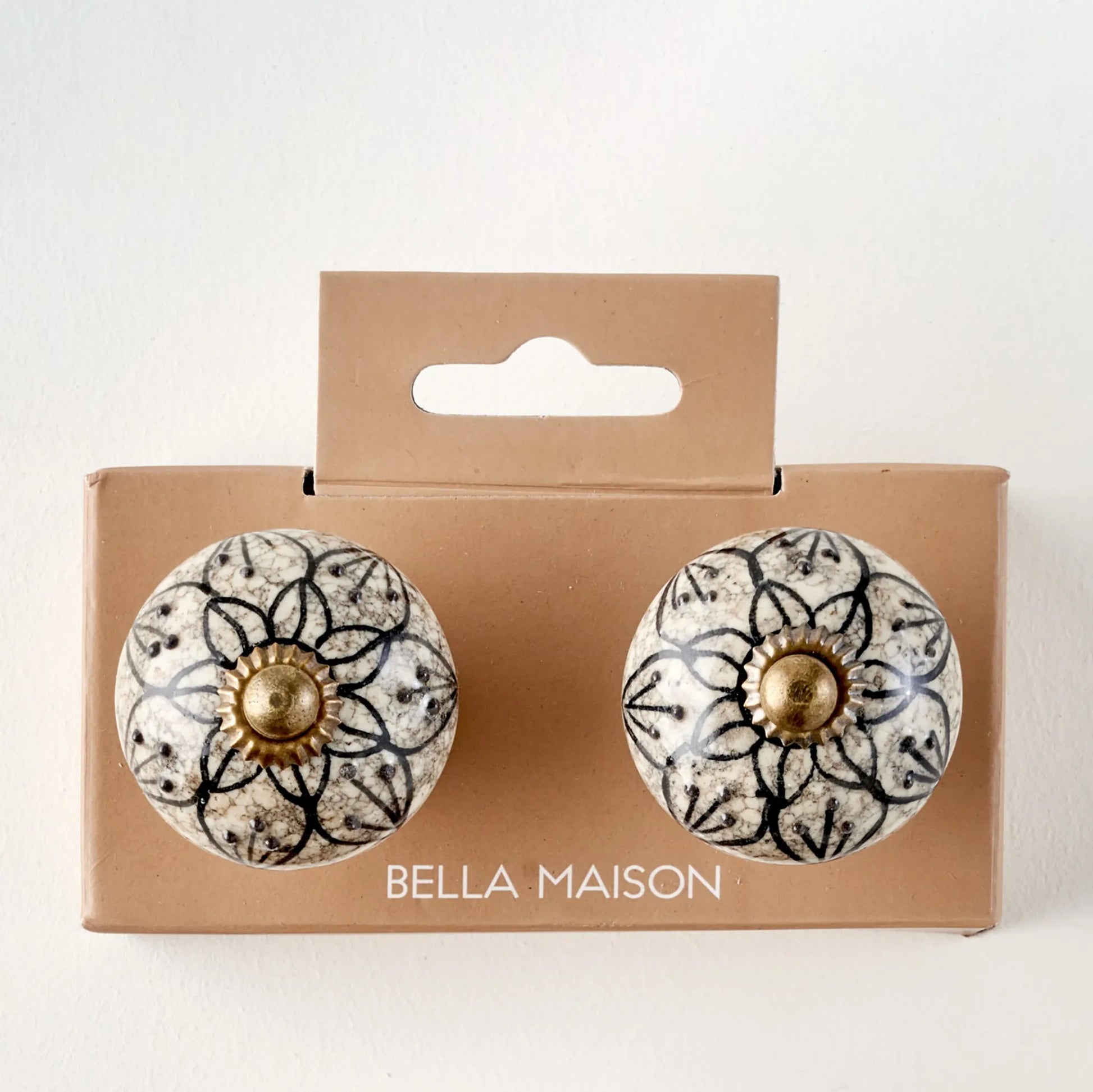 Leila Ceramic Floral Cabinet Knobs