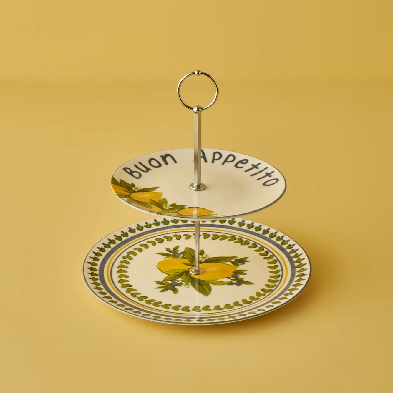 Lemoncello 2-Tier Serving Stand