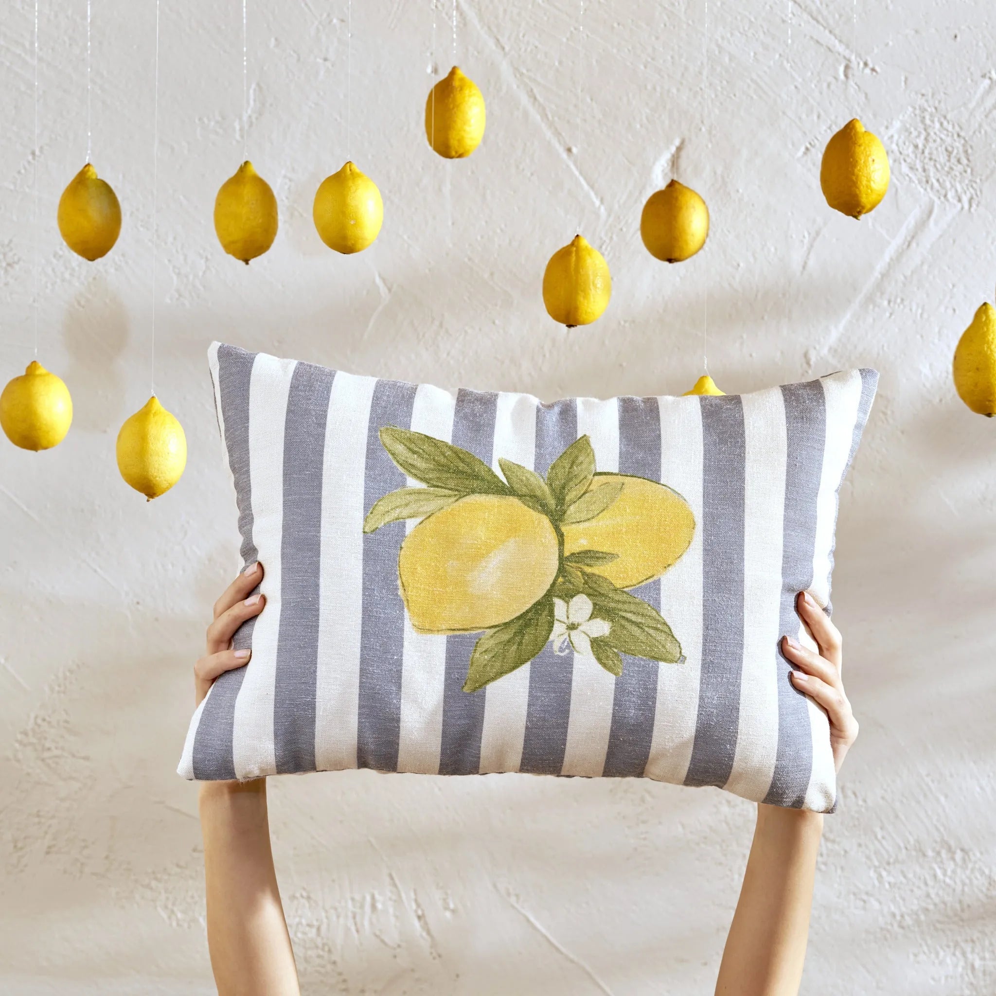 Lemoncello Cushion Cover side view