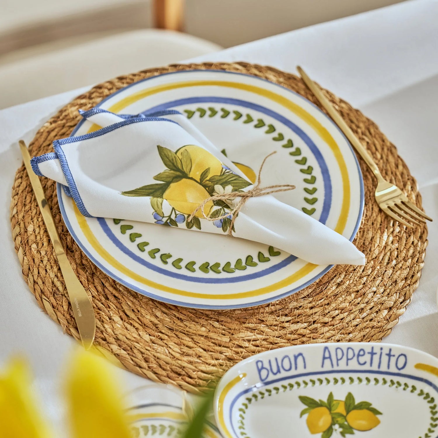 Lemoncello Napkin side view
