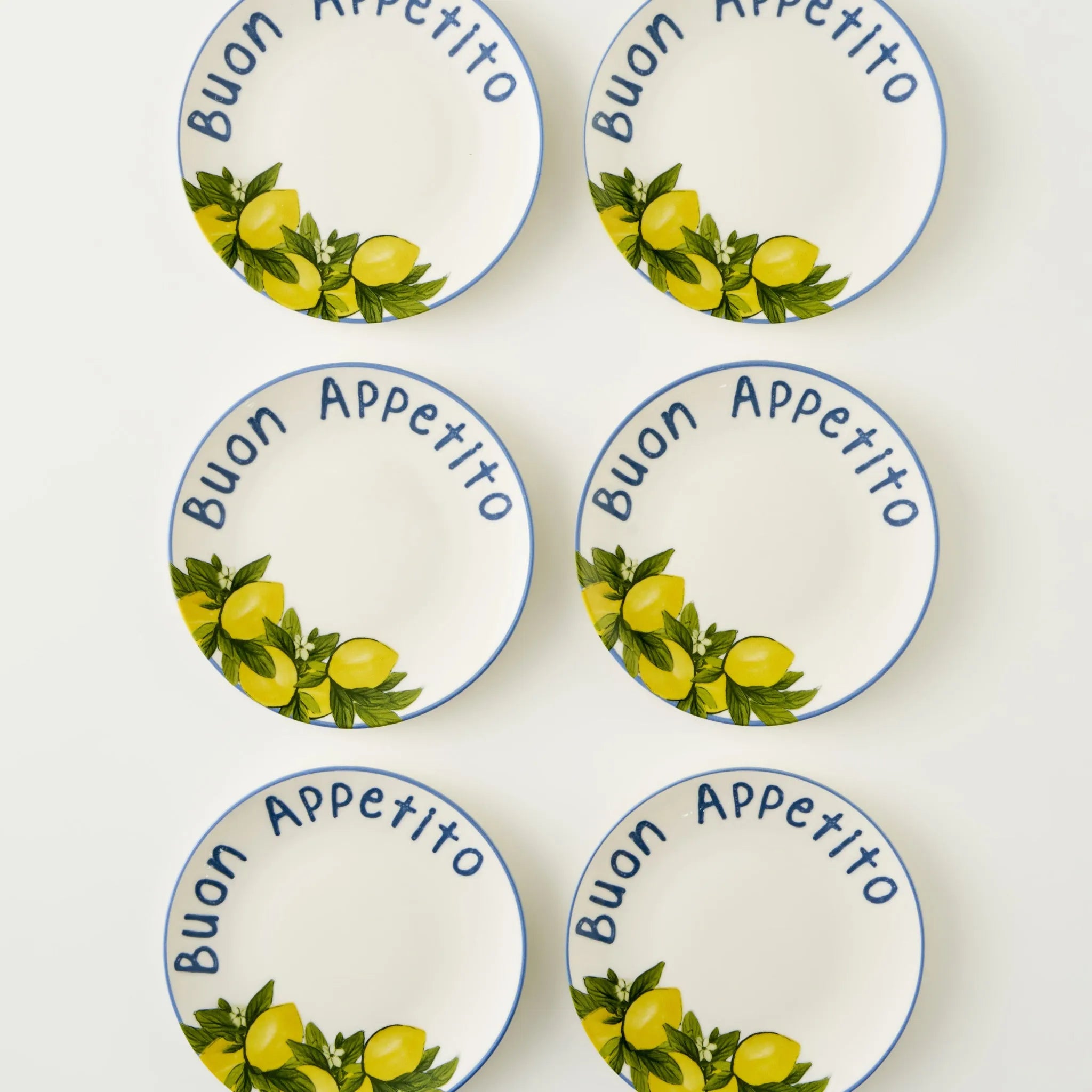 Lemoncello Porcelain Dessert Plate (Set of 6)