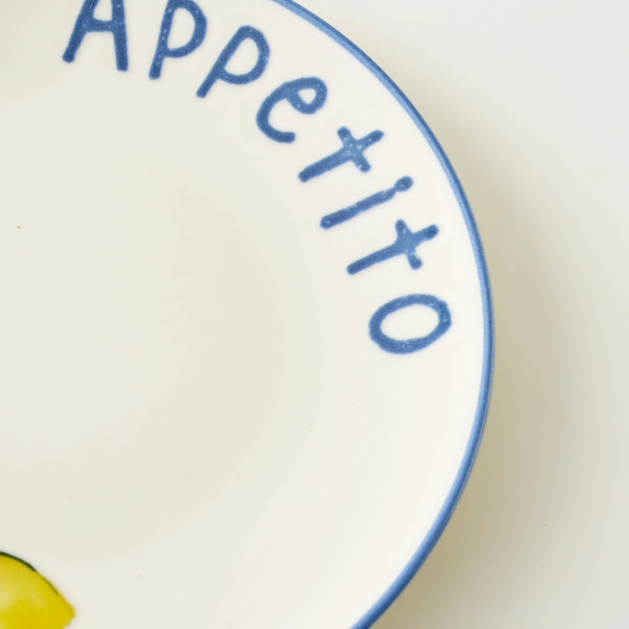 Lemoncello Porcelain Dessert Plate (Set of 6) detail view