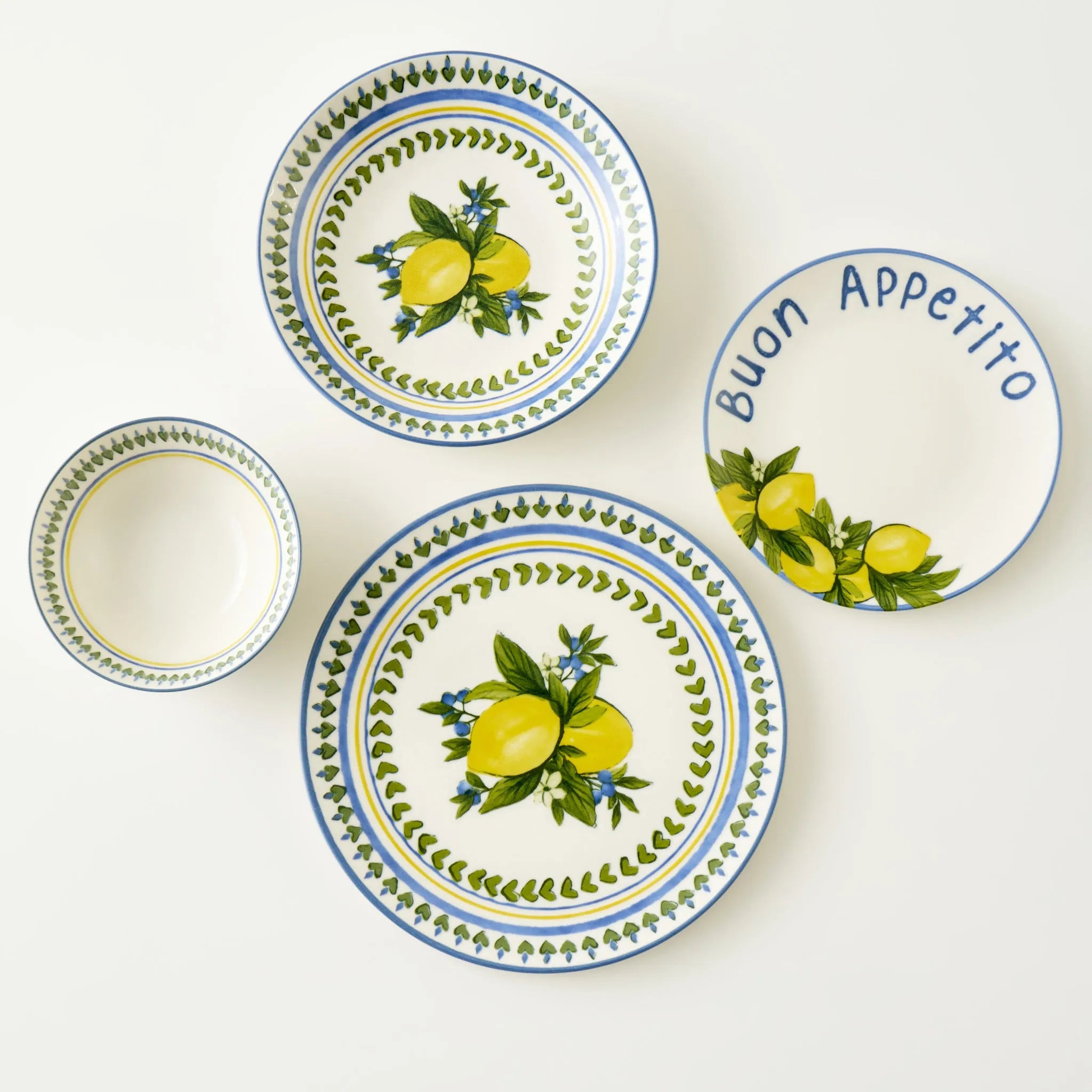 Lemoncello Porcelain Salad Plate detail view