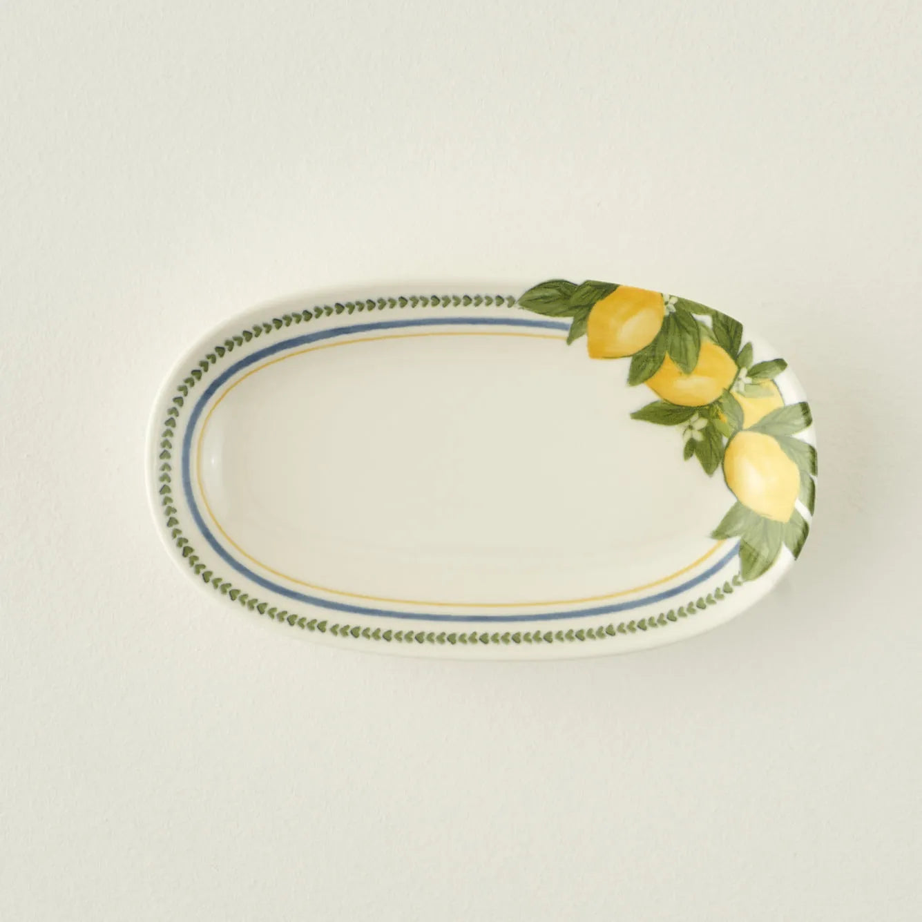 Lemoncello Porcelain Serving Platter side view
