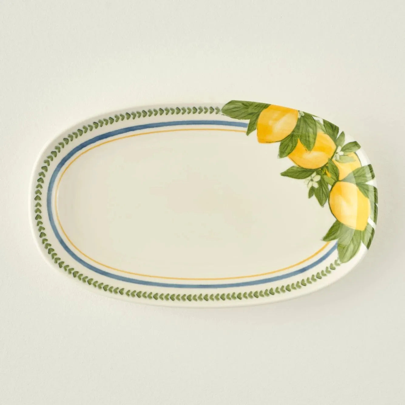Lemoncello Porcelain Serving Platter - 11"