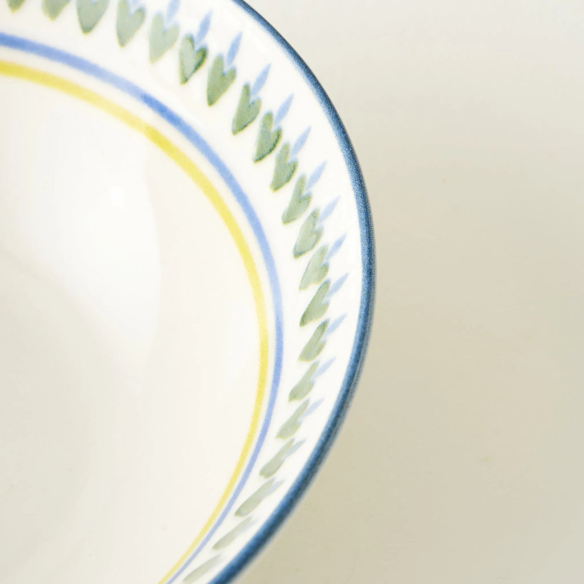 Lemoncello Porcelain Soup Bowl detail view