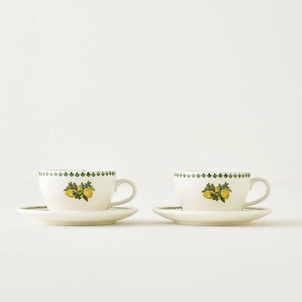 Lemoncello Porcelain Tea Cup (Set of 2)