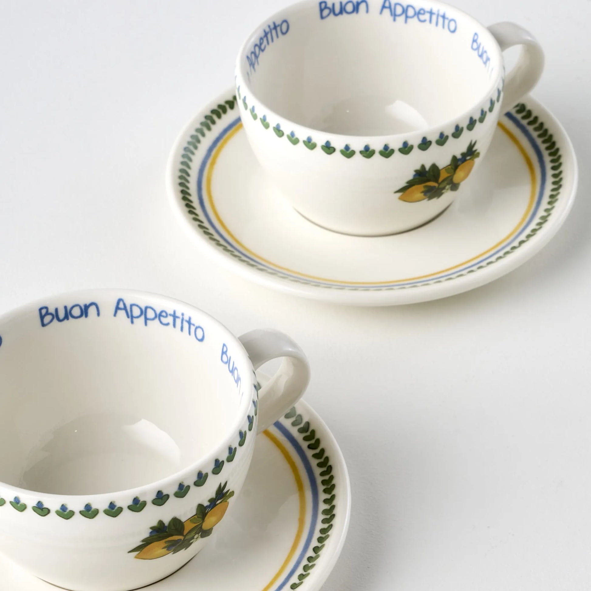 Lemoncello Porcelain Tea Cup (Set of 2) detail view