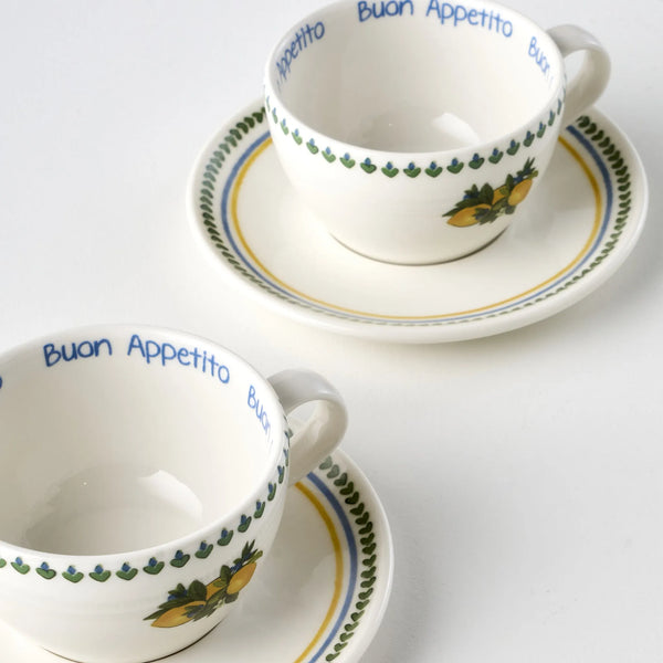Lemoncello Porcelain Tea Cup (Set of 2)