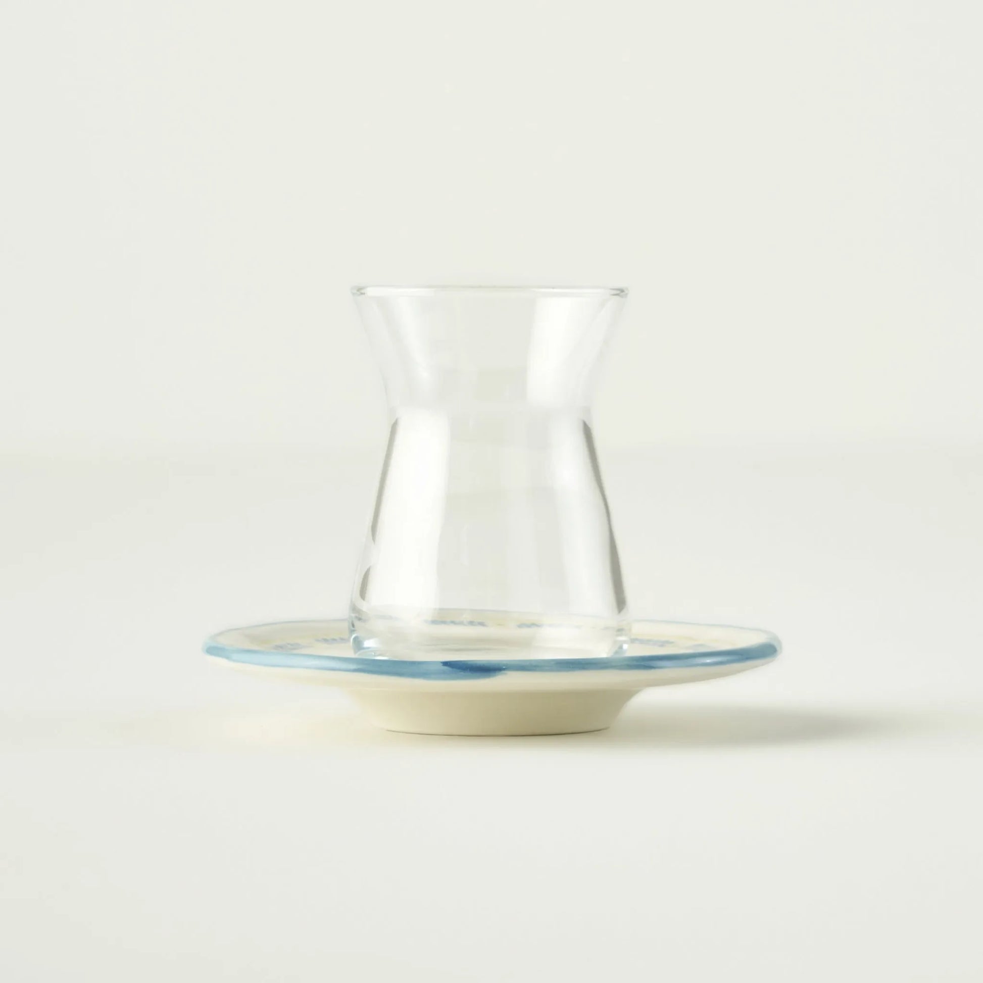 Liana Tea Glass Set with Saucers (6-Piece) detail view
