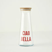 Line Ciao Bella Glass Carafe with Wooden Lid