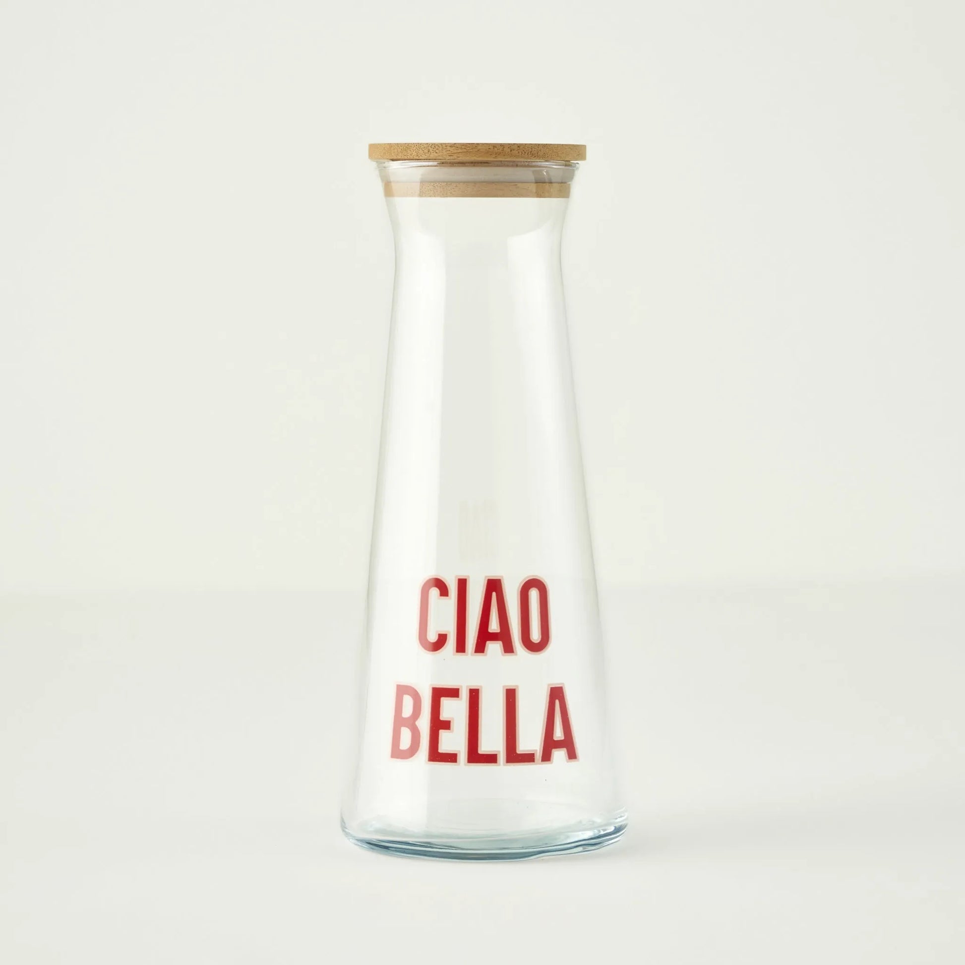 Line Ciao Bella Glass Carafe with Wooden Lid