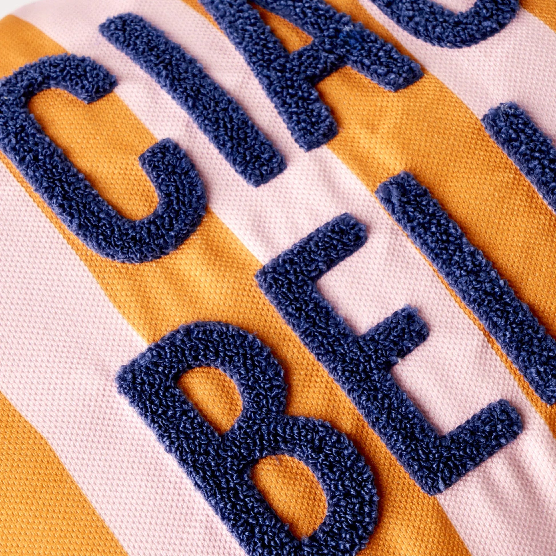 Line 'Ciao Bella' Punch Embroidered Cushion Cover detail view