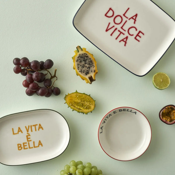 Line Oval Porcelain Serving Platter
