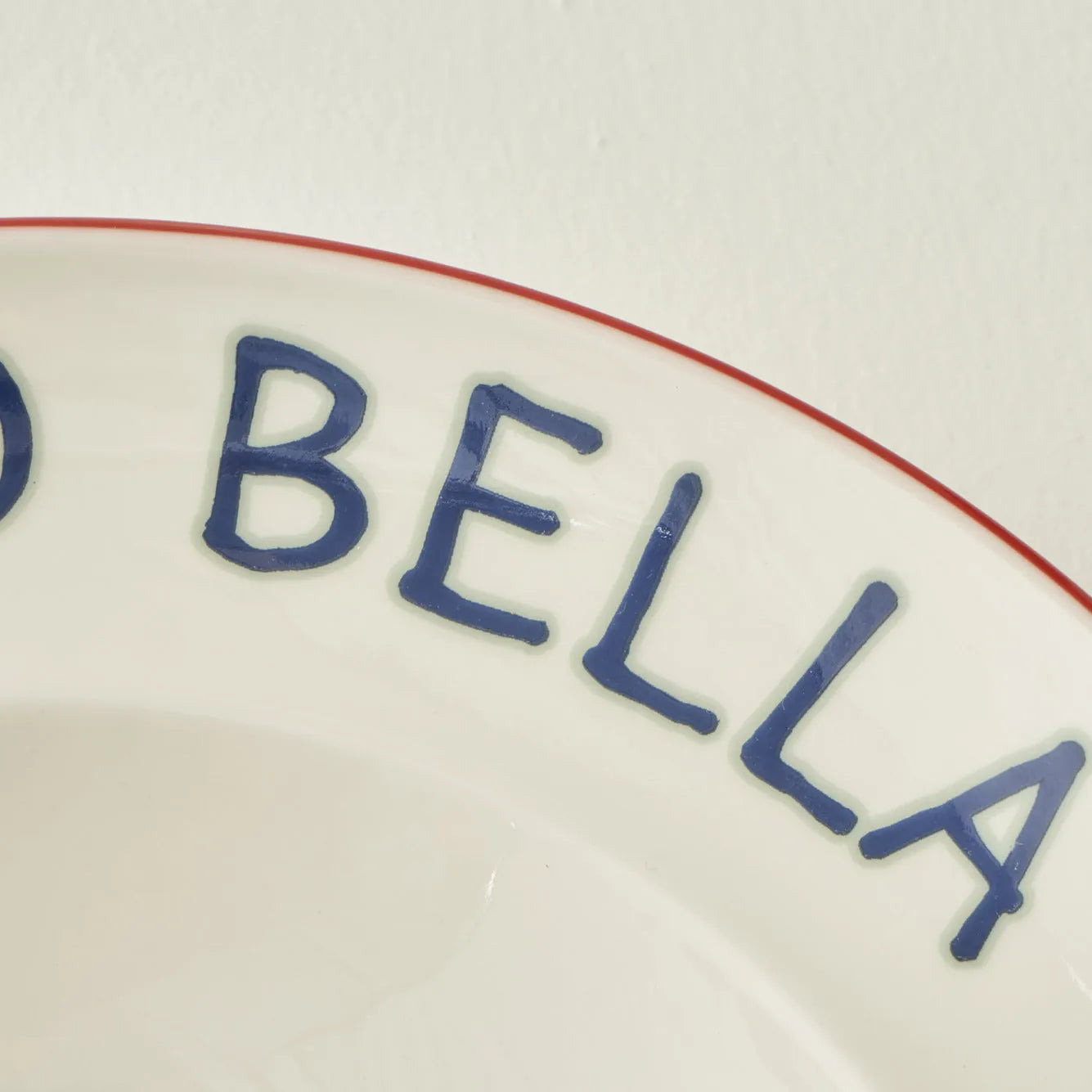 Line Porcelain Pasta Bowl detail view