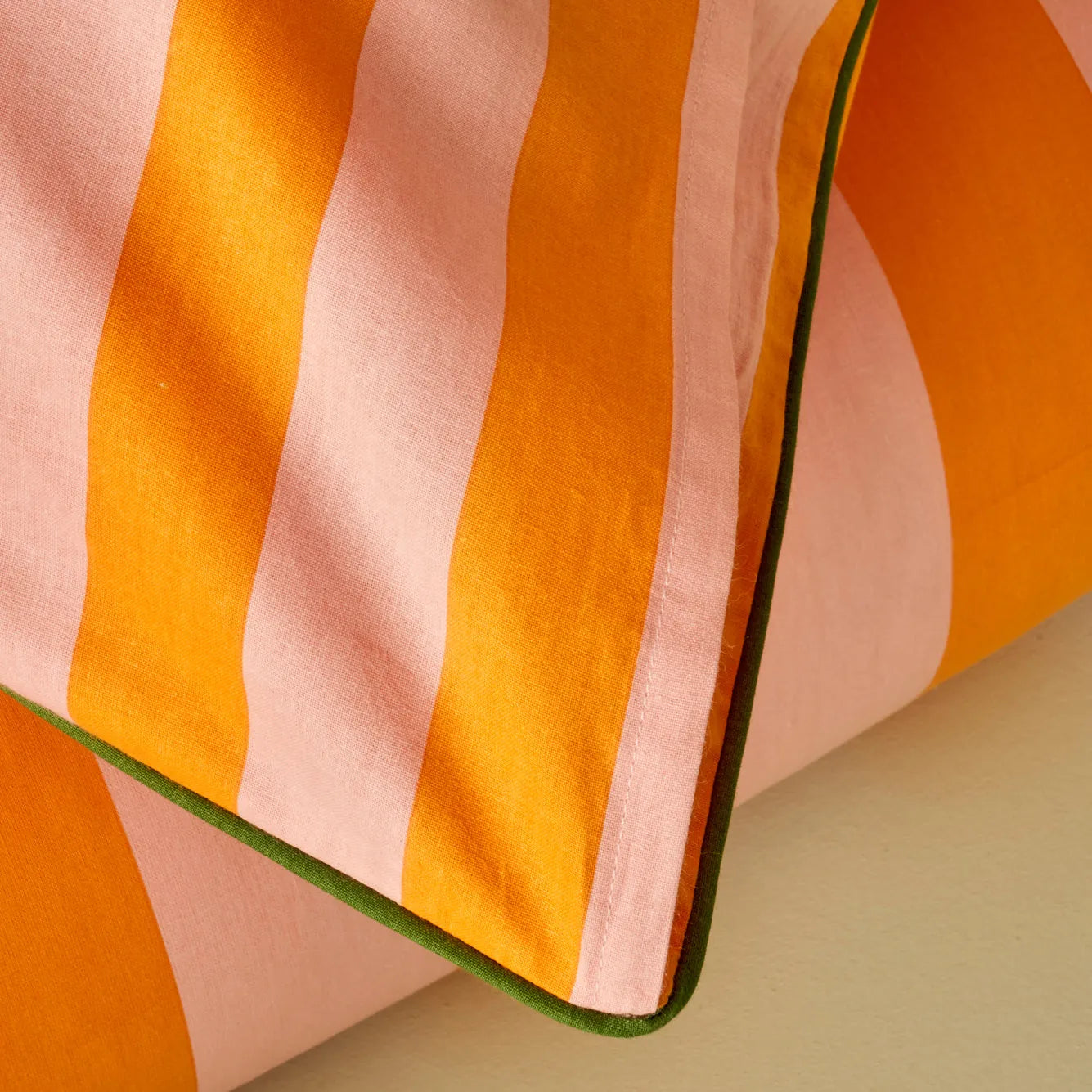 Line Striped Cotton Duvet Set side view