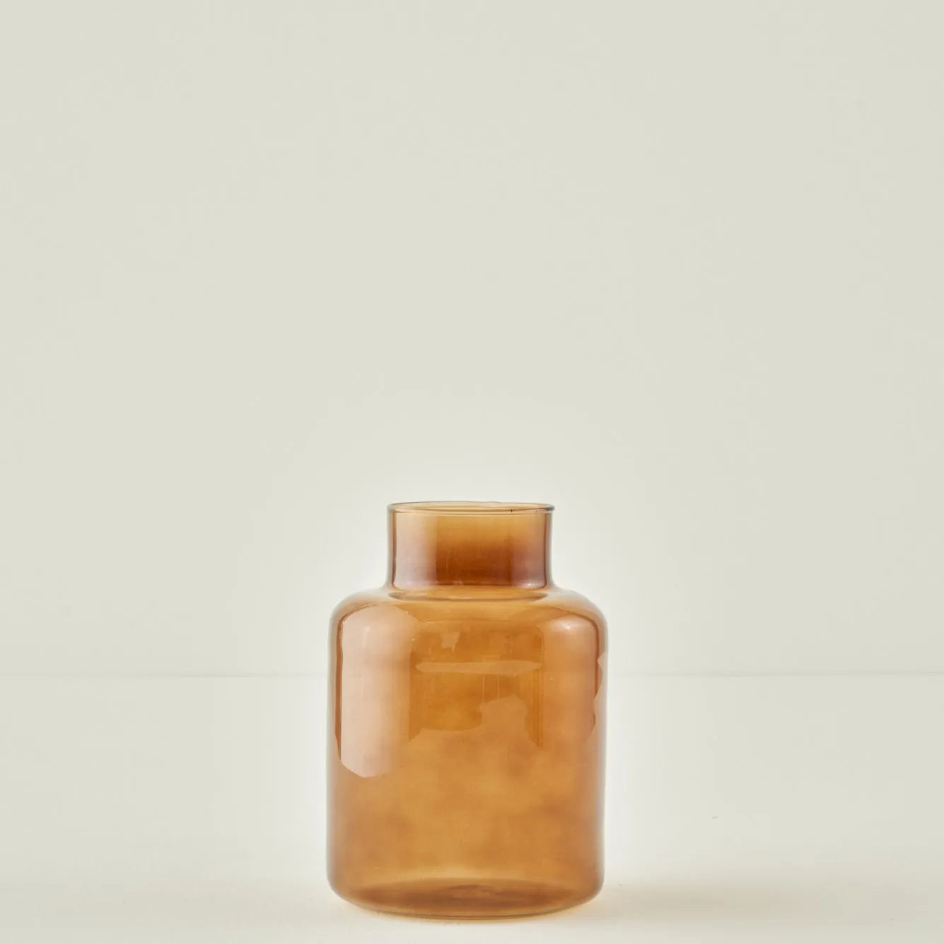 Lore Amber Glass Vase detail view
