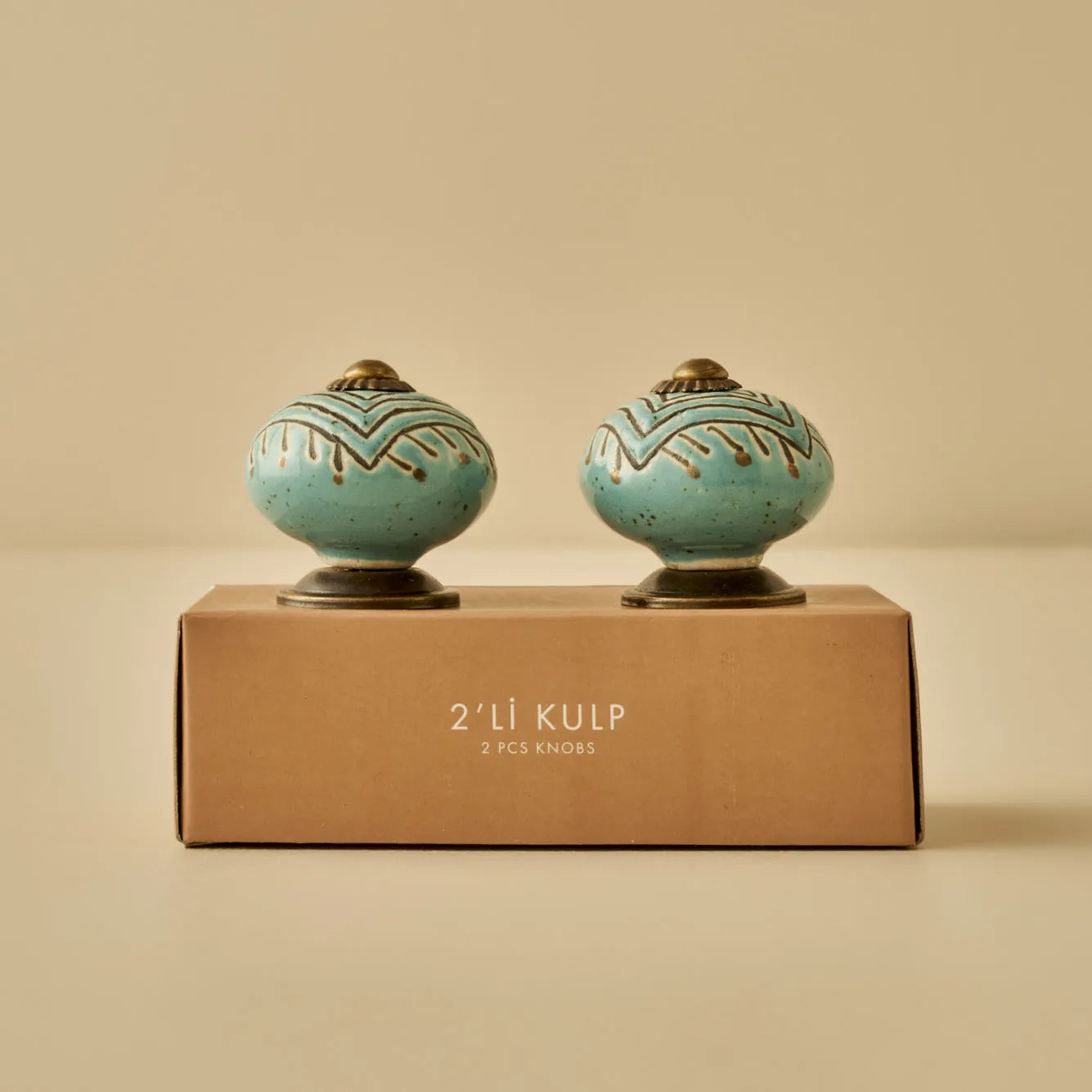 Lyric Ceramic Cabinet Knob (Set of 2) texture detail
