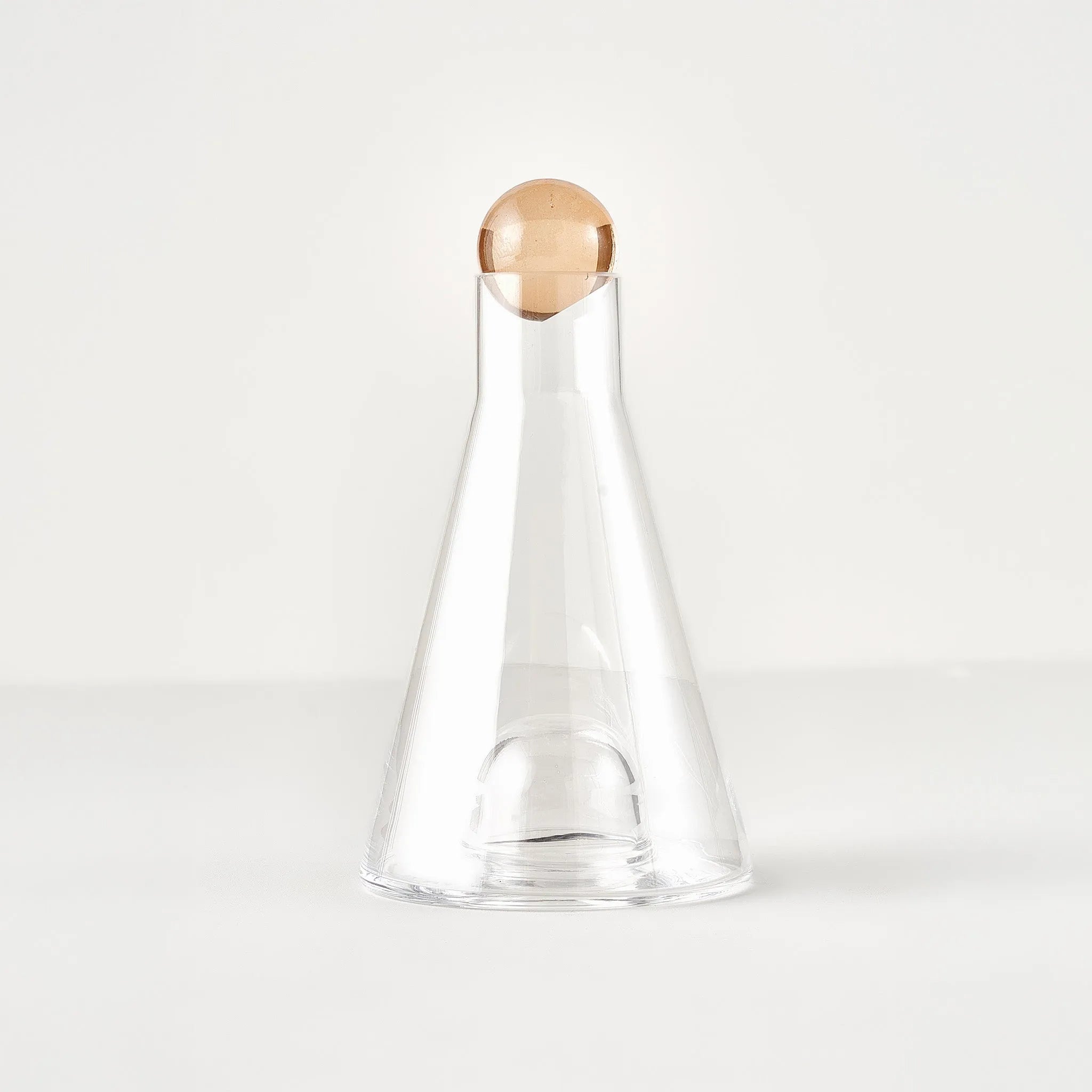 Magic Glass Carafe with Glass Sphere Stopper