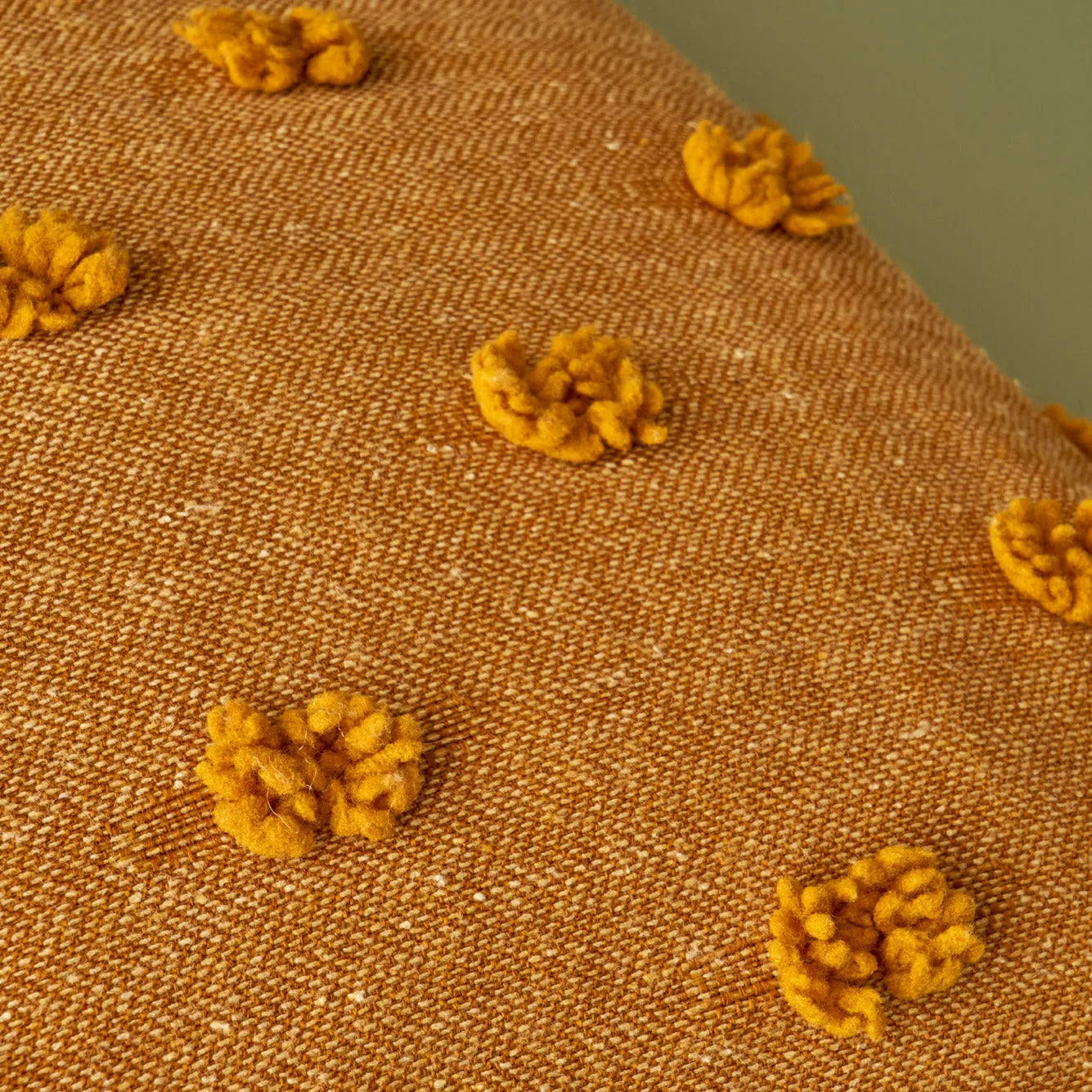 Maroc Cotton Dotted Throw Pillow detail view