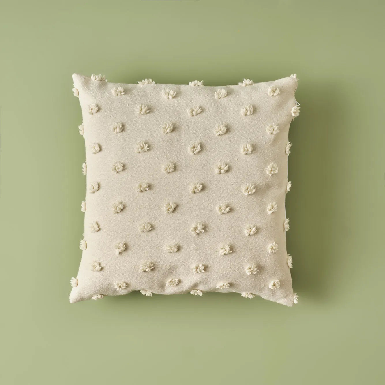 Maroc Cotton Dotted Throw Pillow side view