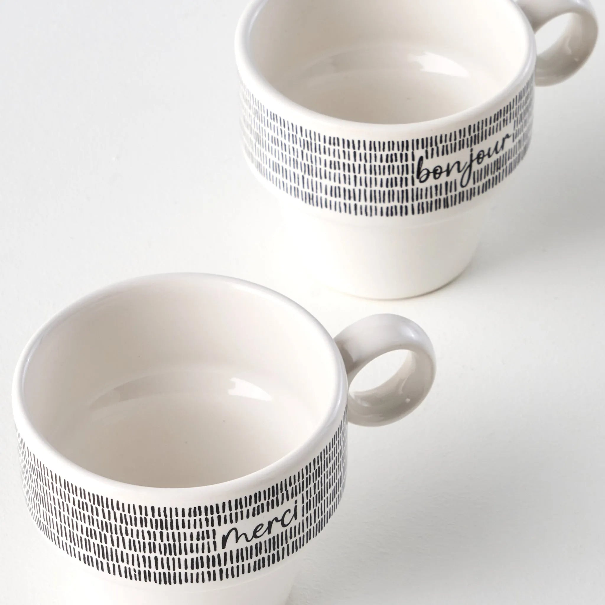 Merci Ceramic Espresso Cup (Set of 2) detail view