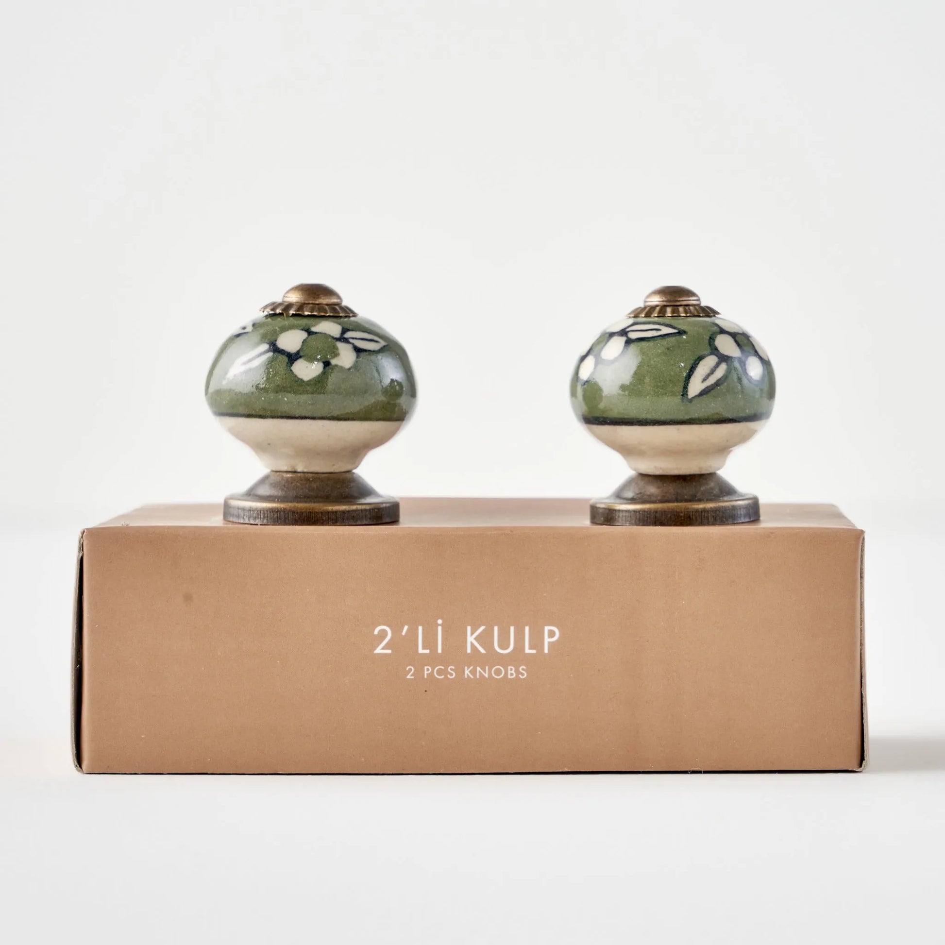 Milo Ceramic Cabinet Knobs (Set of 2) side view