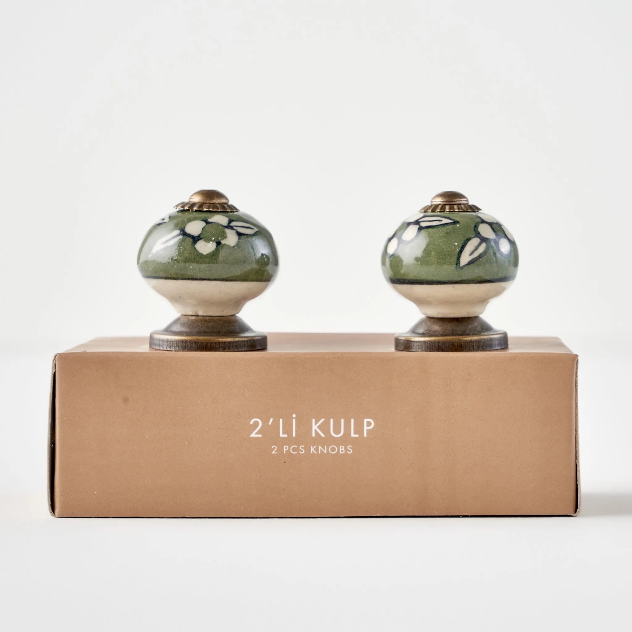 Milo Ceramic Cabinet Knobs (Set of 2) side view