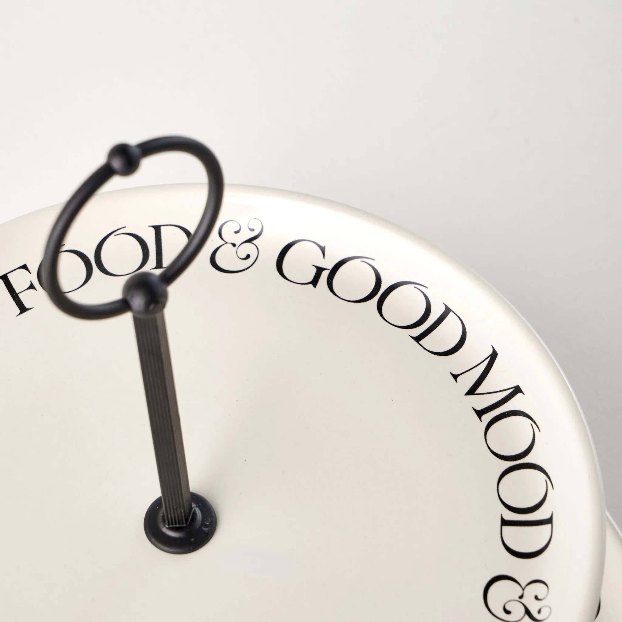 Motto 2-Tier Ceramic Serving Stand detail view