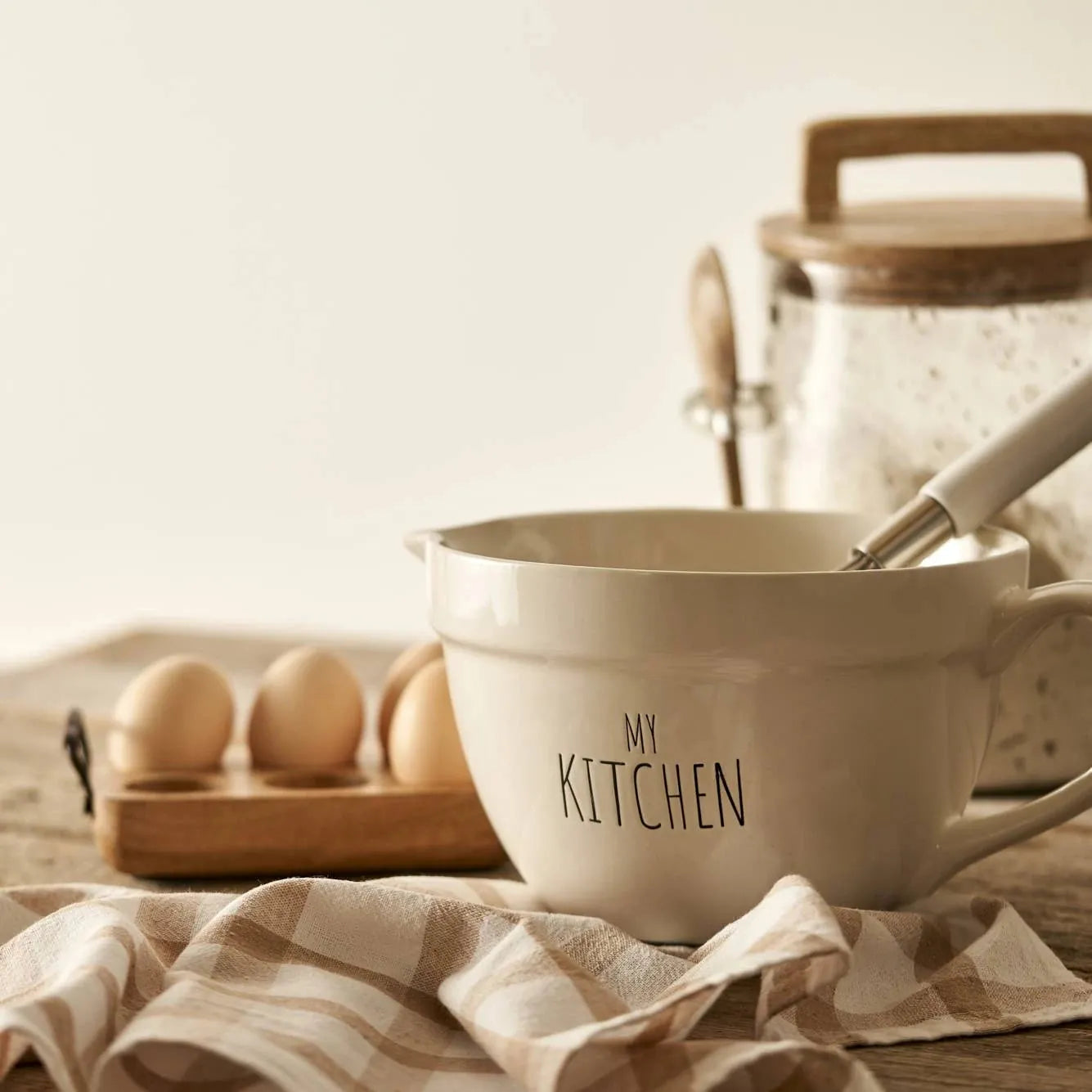 My Kitchen Ceramic Mixing Bowl side view