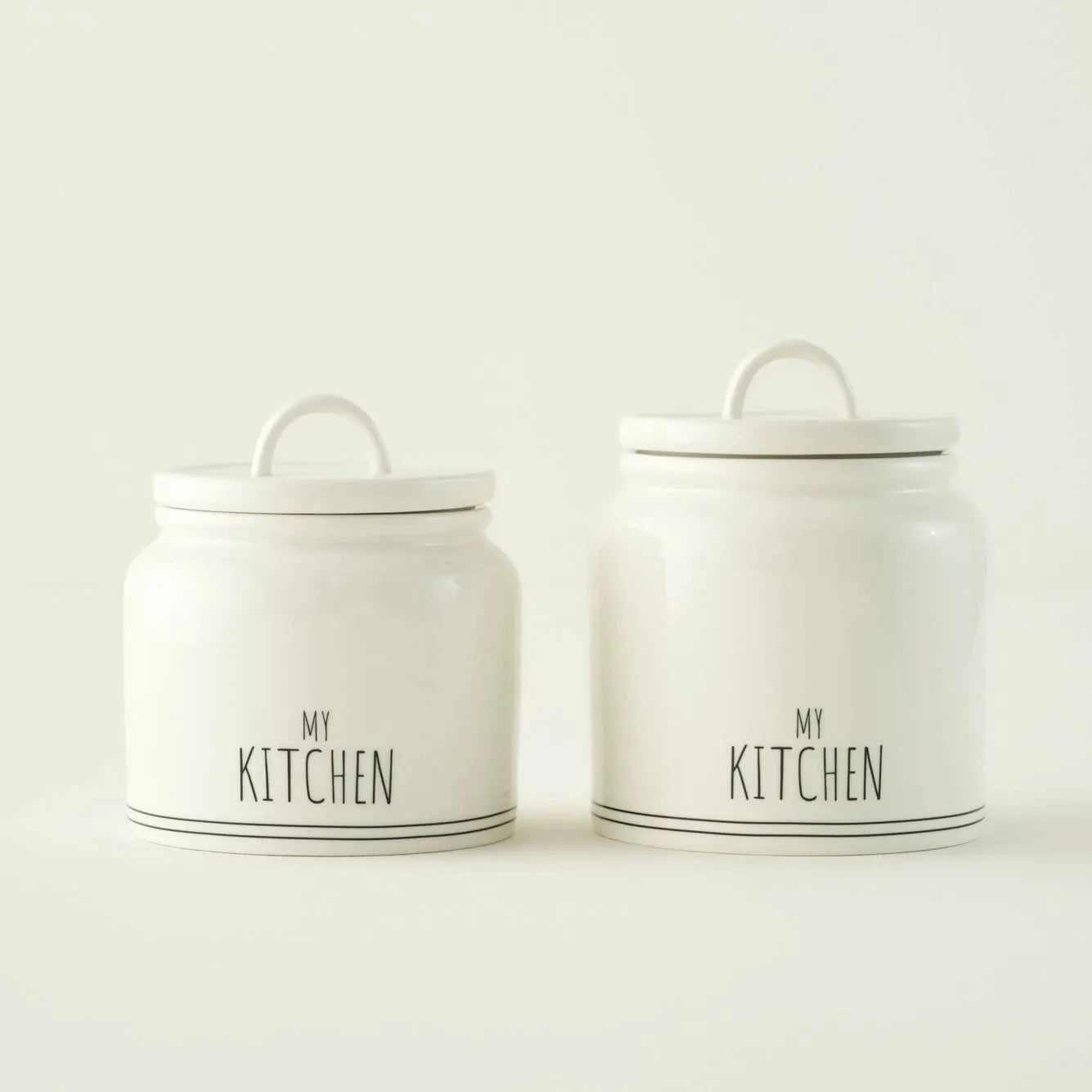 My Kitchen Porcelain Jar side view