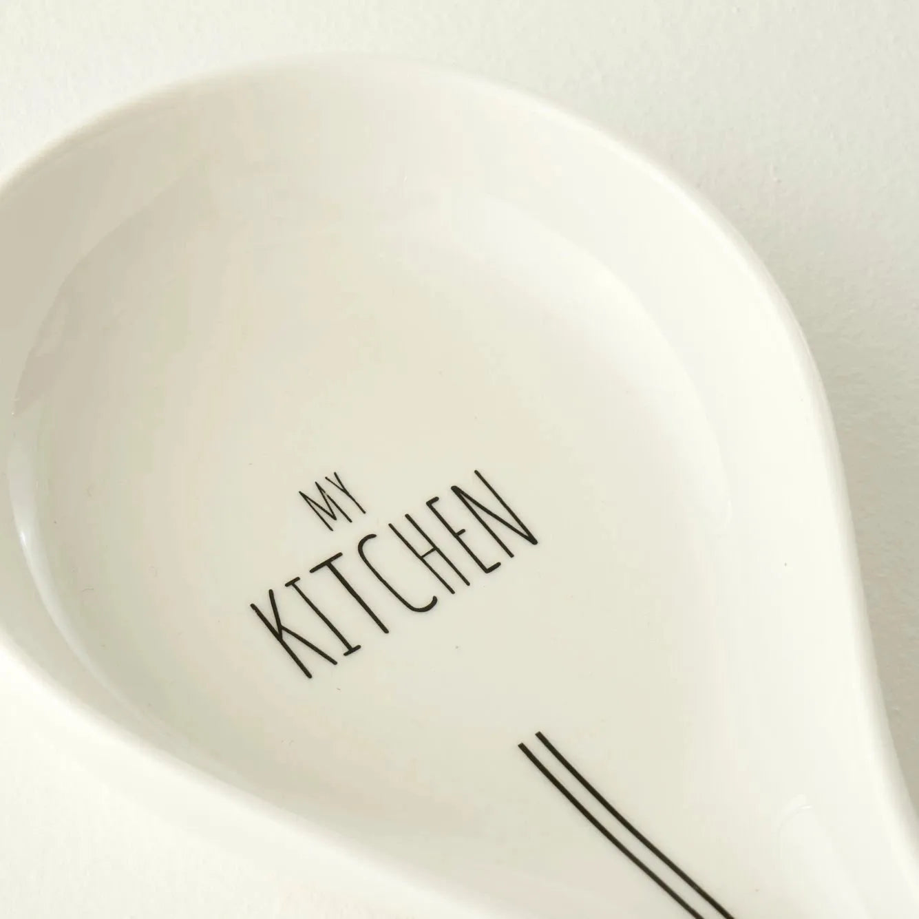 My Kitchen Porcelain Spoon Rest design detail